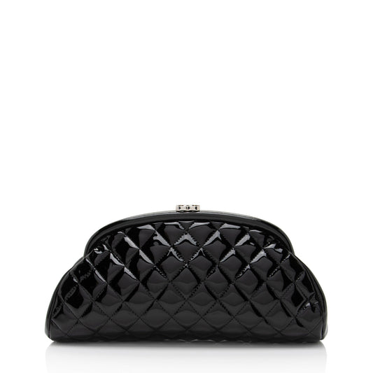 Luxury Chanel Patent Leather Timeless Clutch (SHF-QRt3pK)