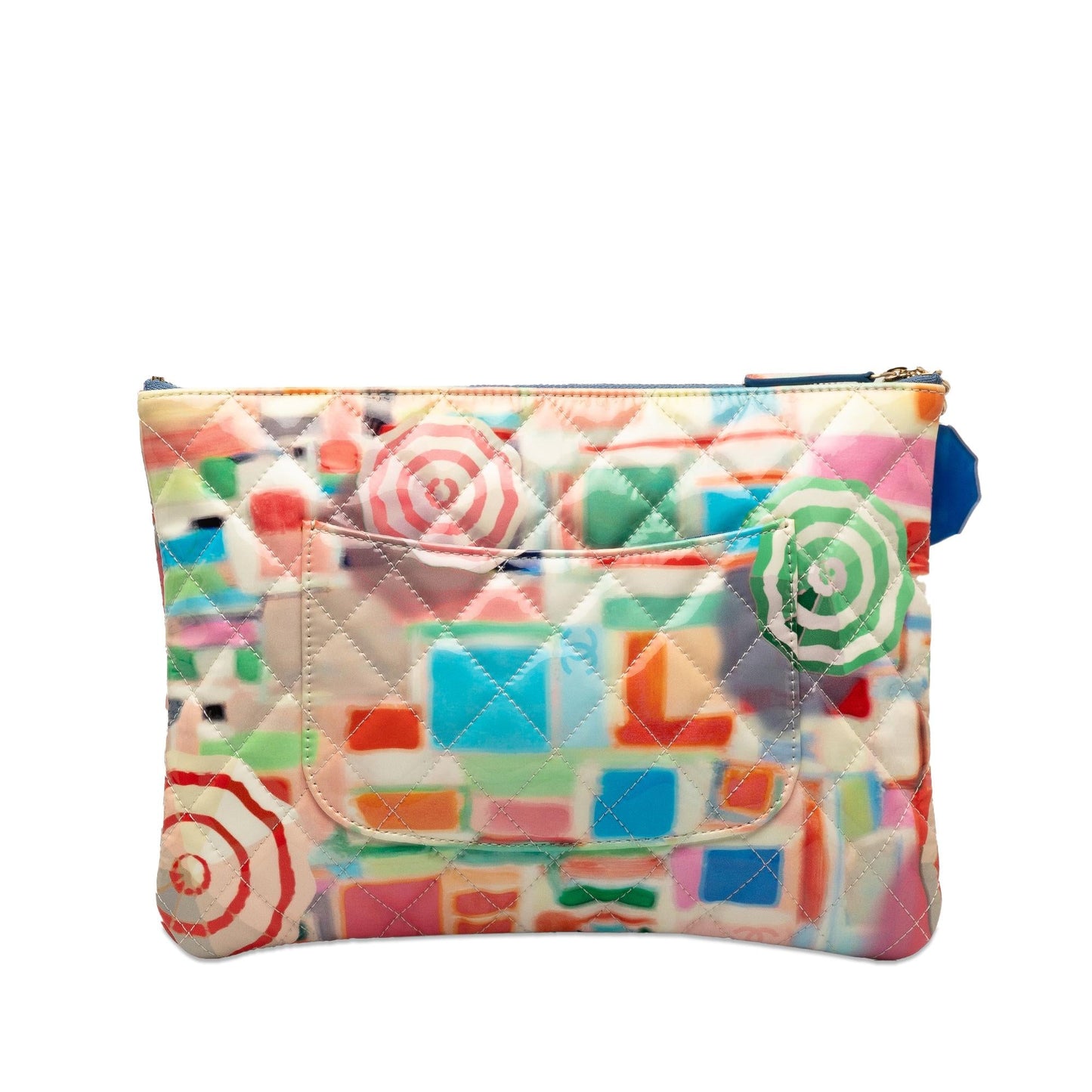 Luxury Chanel Patent Umbrella O Case Clutch (SHG-fBoBea)