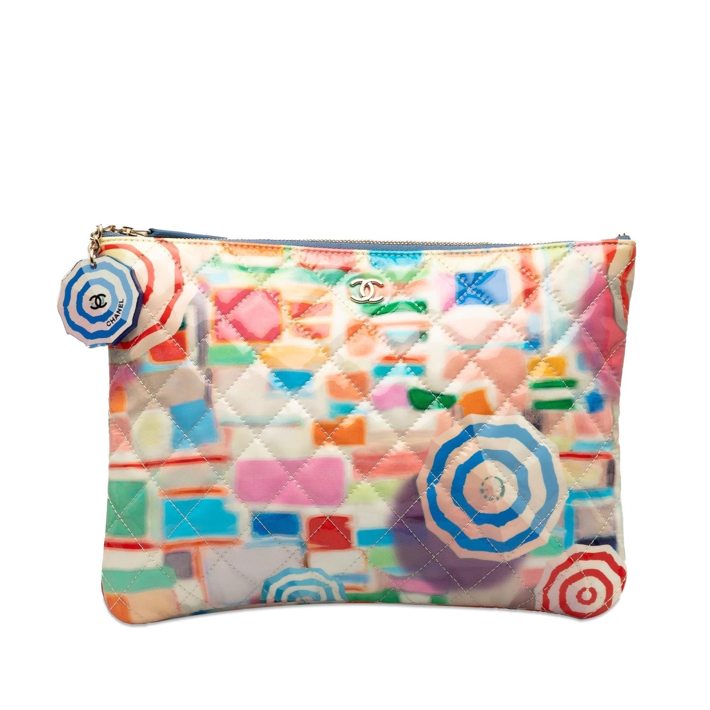 Luxury Chanel Patent Umbrella O Case Clutch (SHG-fBoBea)
