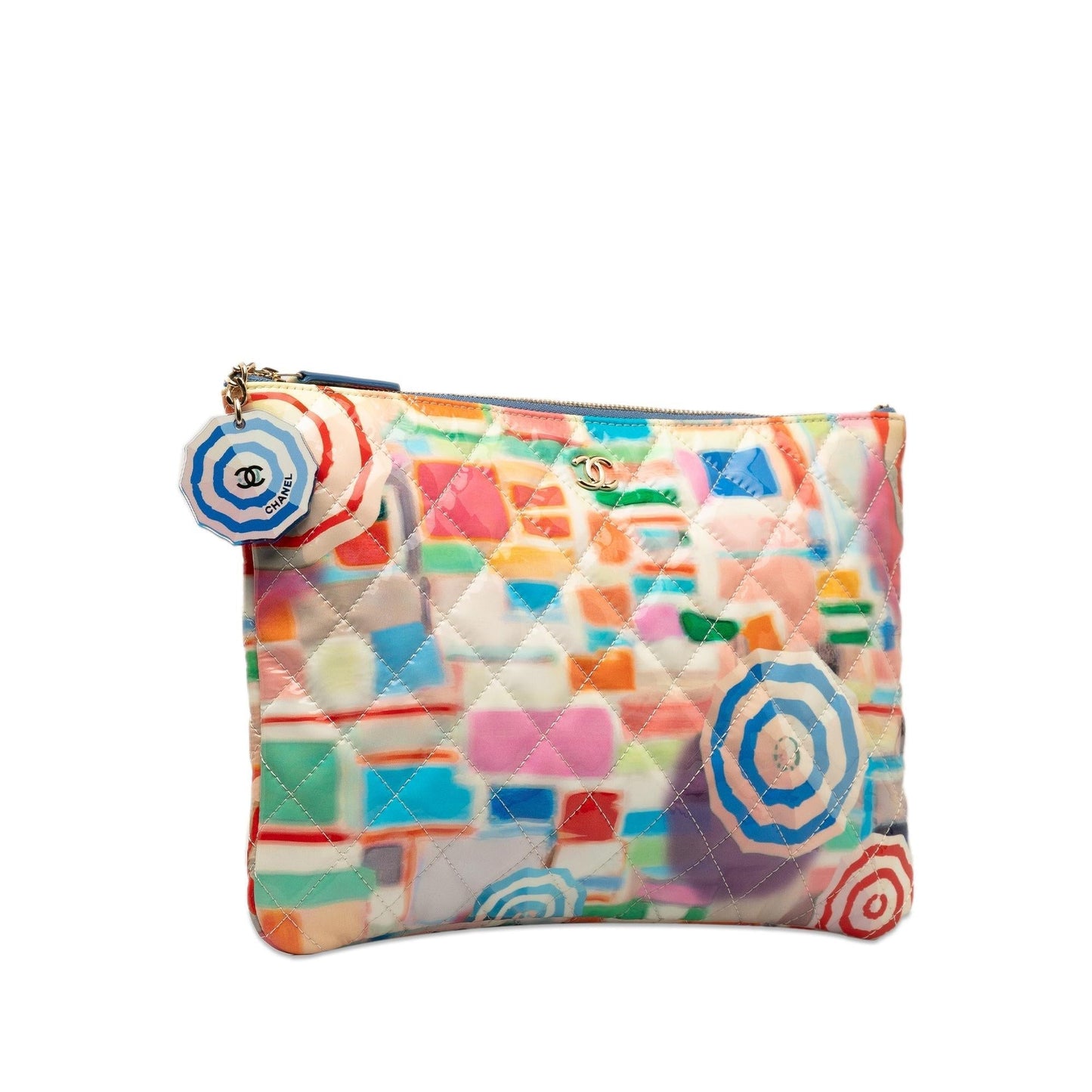 Luxury Chanel Patent Umbrella O Case Clutch (SHG-fBoBea)
