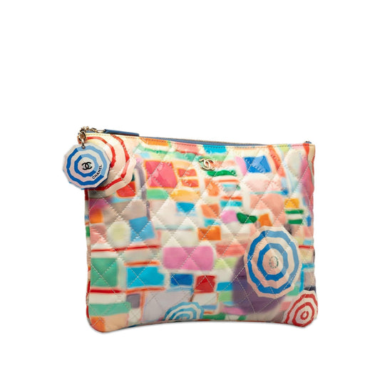 Luxury Chanel Patent Umbrella O Case Clutch (SHG-fBoBea)