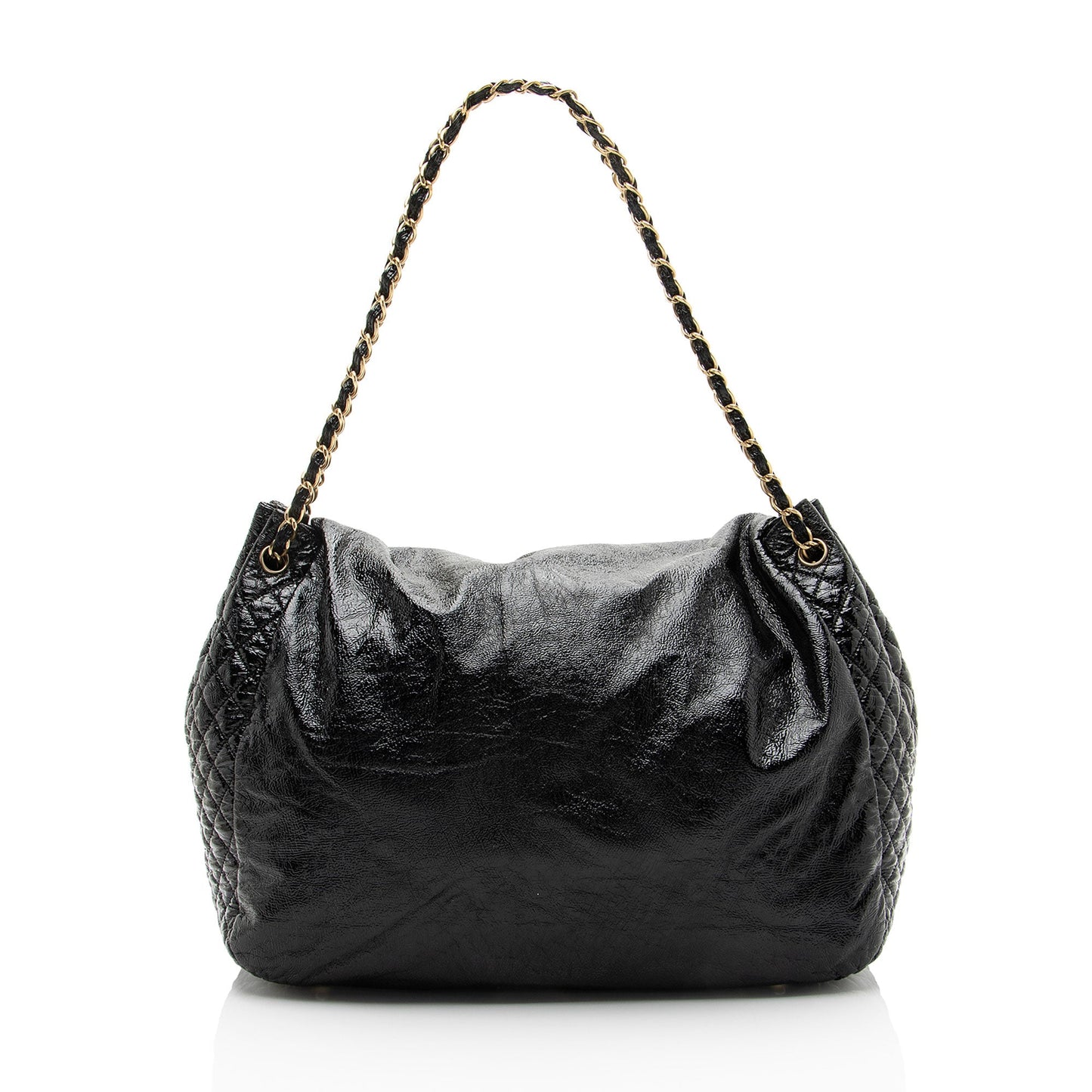 Chanel Patent Vinyl Rock and Chain Large Shoulder Bag