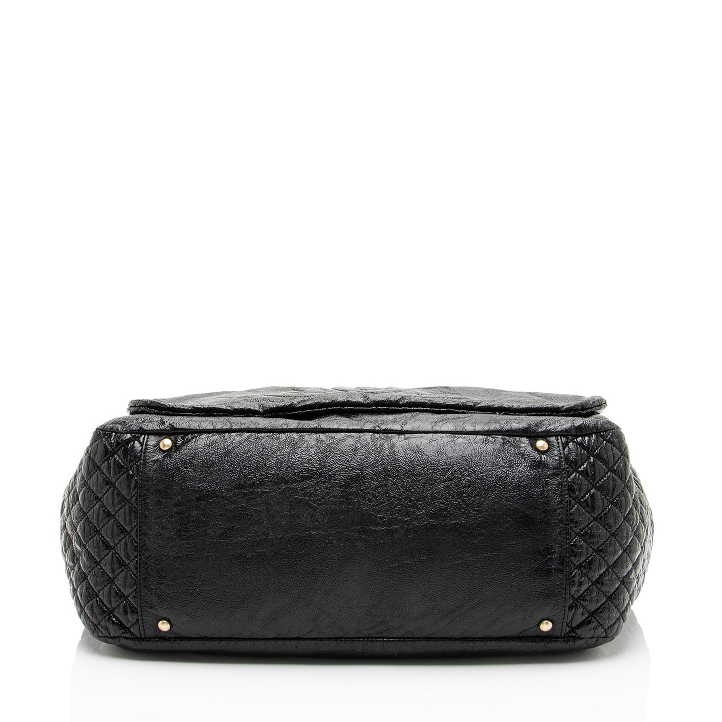 Chanel Patent Vinyl Rock and Chain Large Shoulder Bag