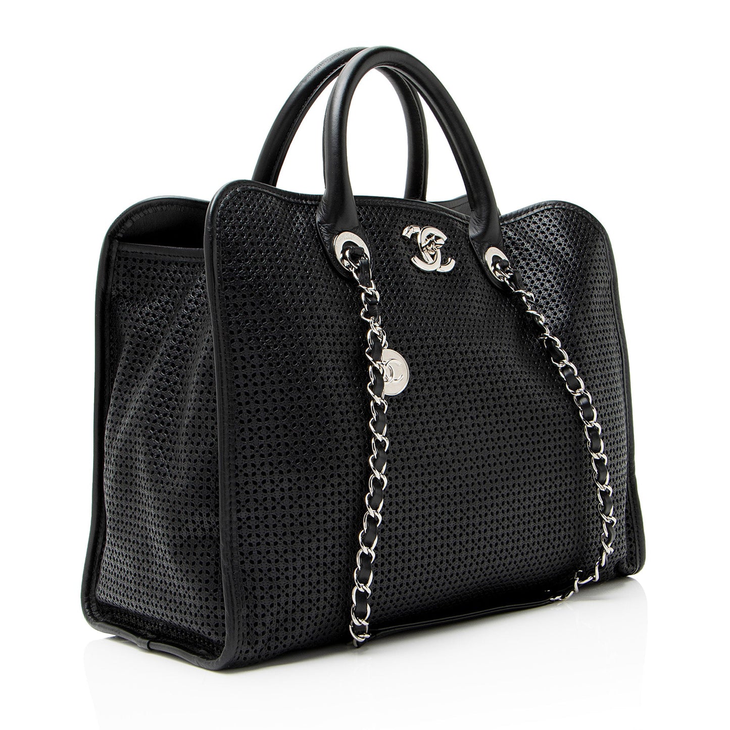 Chanel Perforated Calfskin Up In The Air Large Tote