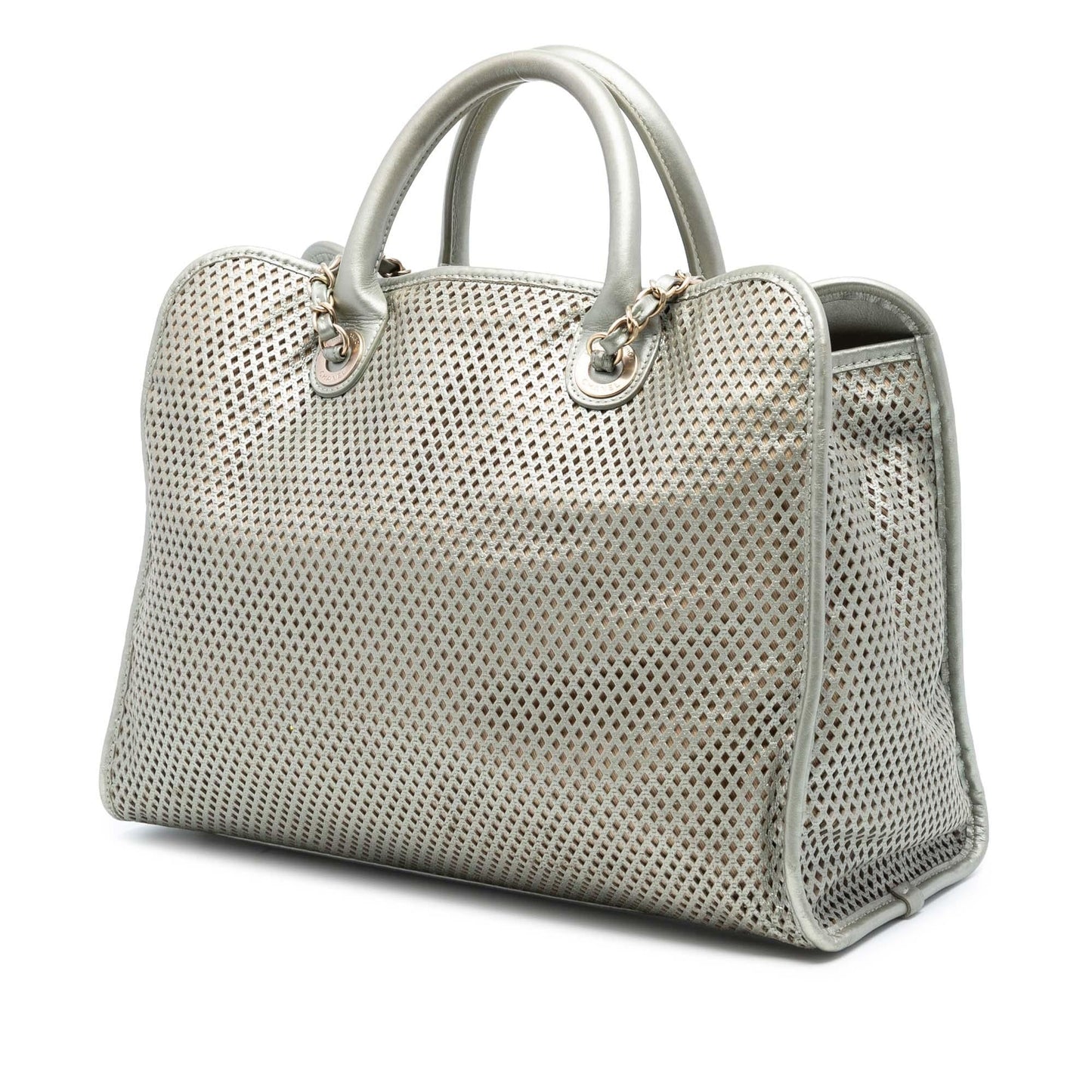 Chanel Perforated Metallic Calfskin Up In The Air Tote