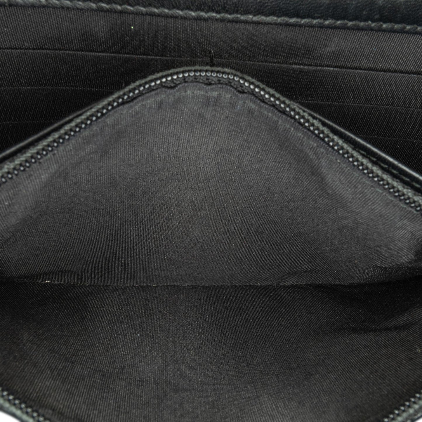 Chanel Pleated Crumpled Chevron Le Boy Wallet On Chain
