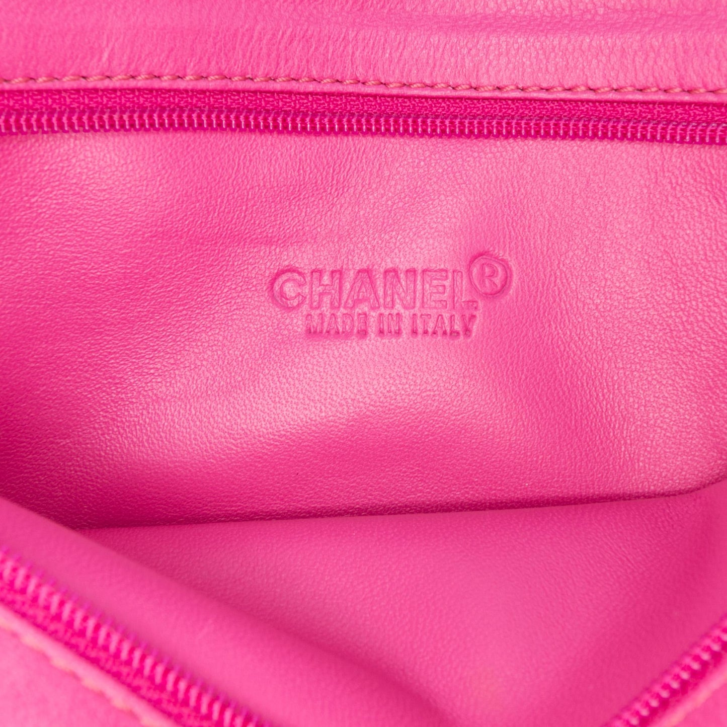 Chanel Pony Hair Logo Chain Pochette