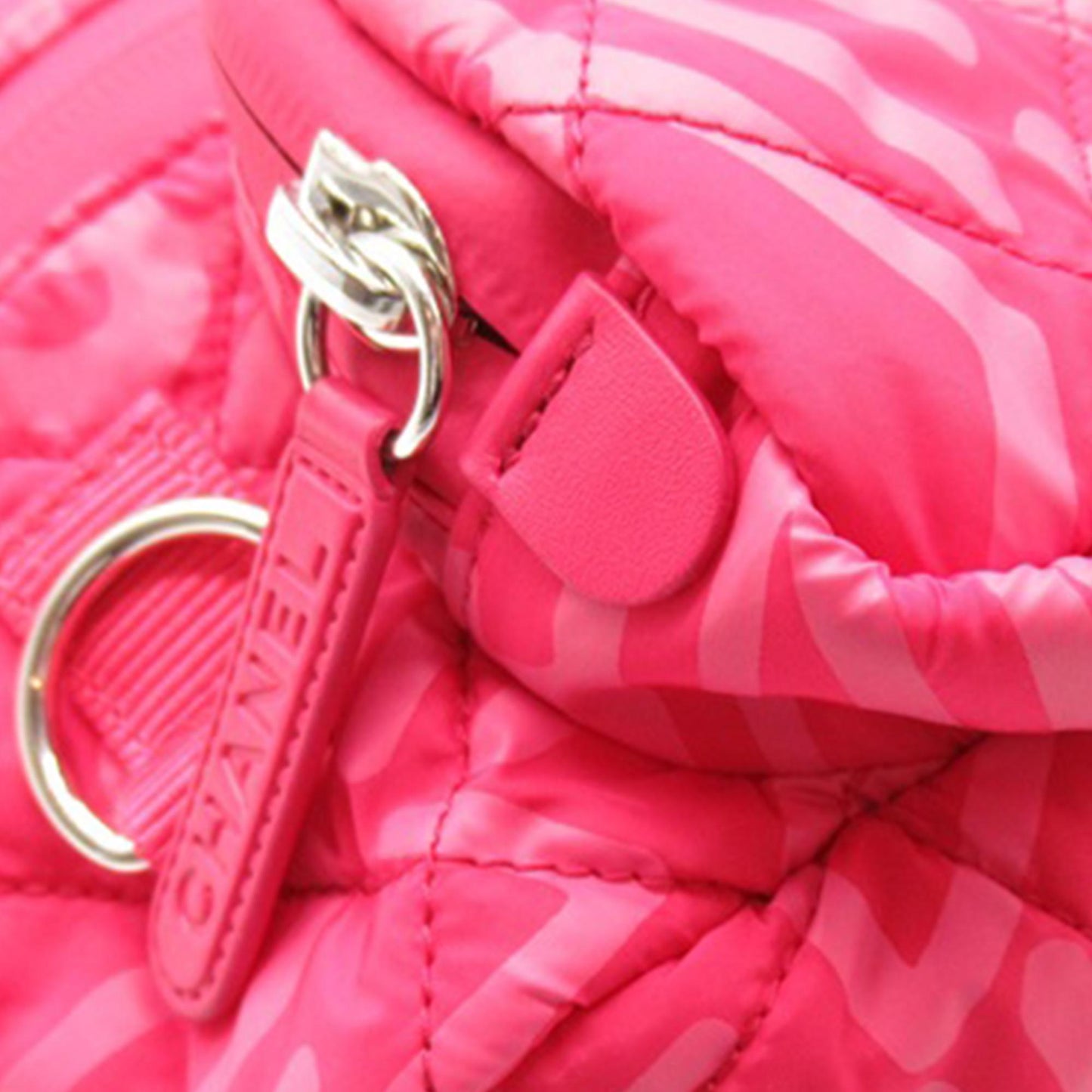 Chanel Printed Nylon Coco Neige Convertible Backpack (SHG-K2hyRT)