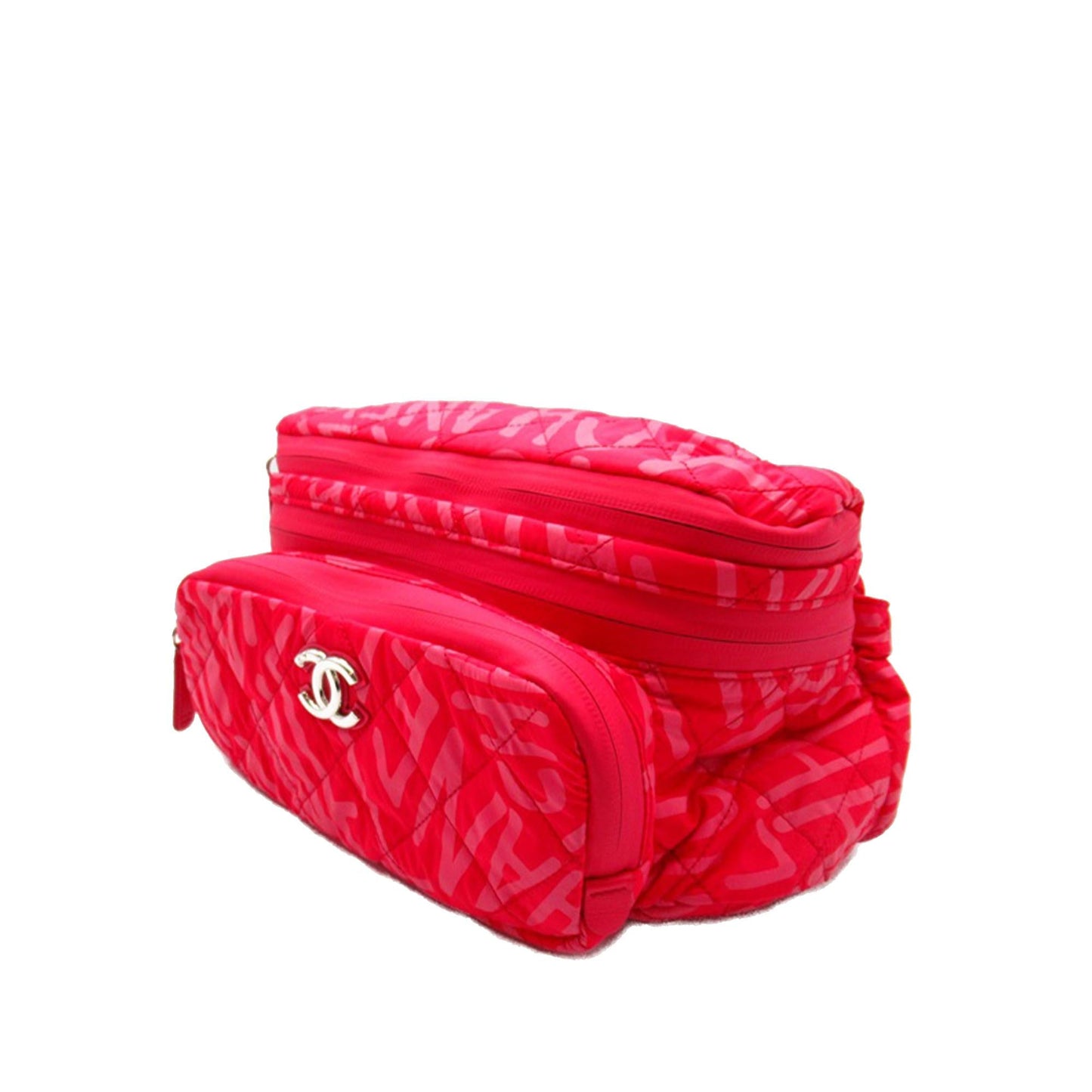 Chanel Printed Nylon Coco Neige Convertible Backpack (SHG-K2hyRT)