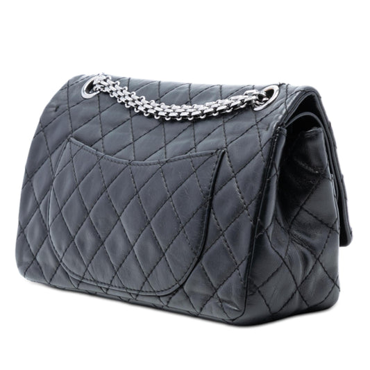 Chanel Quilted Aged Calfskin Reissue 2.55 Double Flap 225 with Mini Pouch