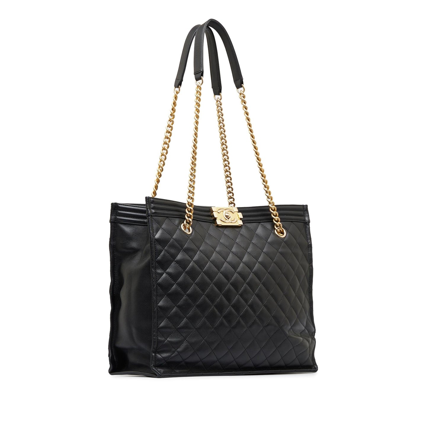 Luxury Chanel Quilted Boy Shopper Tote (SHG-8Epdbv)