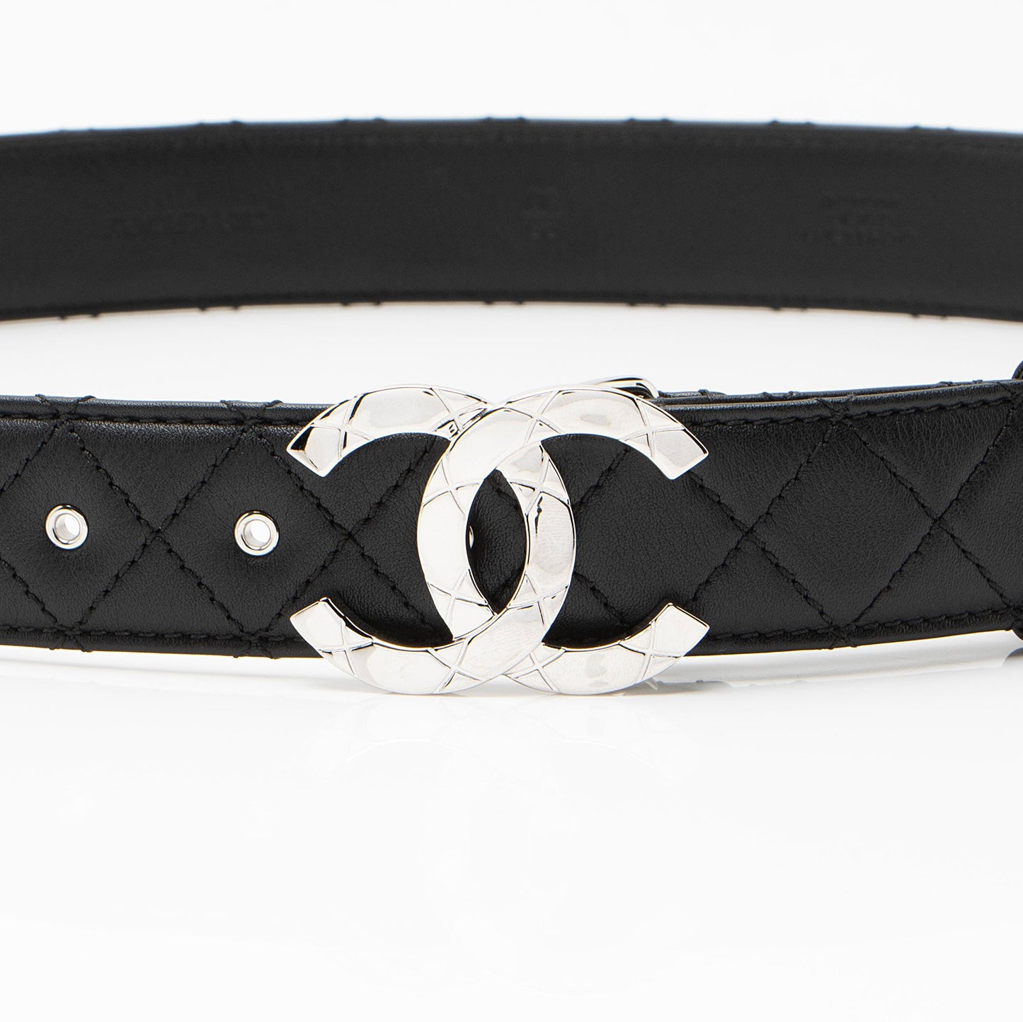 Chanel Quilted Calfskin CC Belt - Size 38 / 95