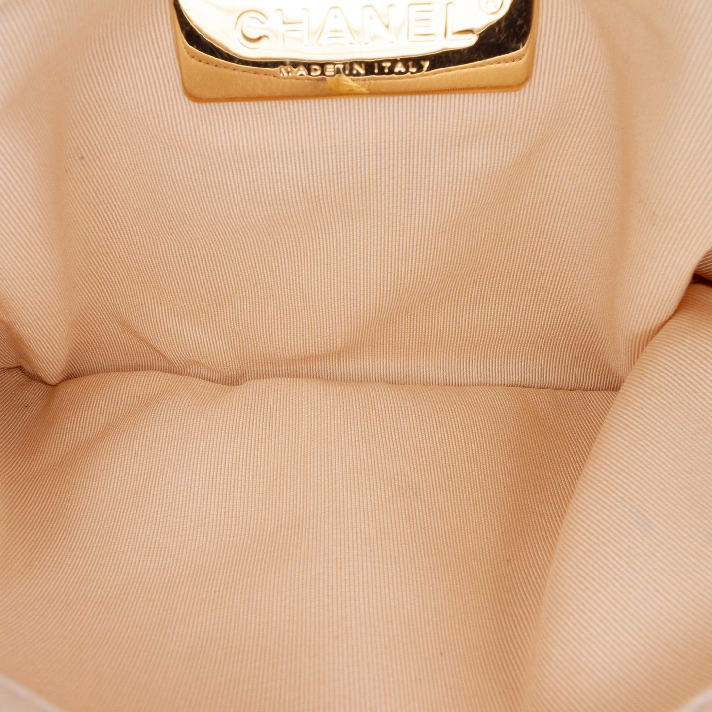 Chanel Quilted Calfskin Pearl CC Accordion Flap