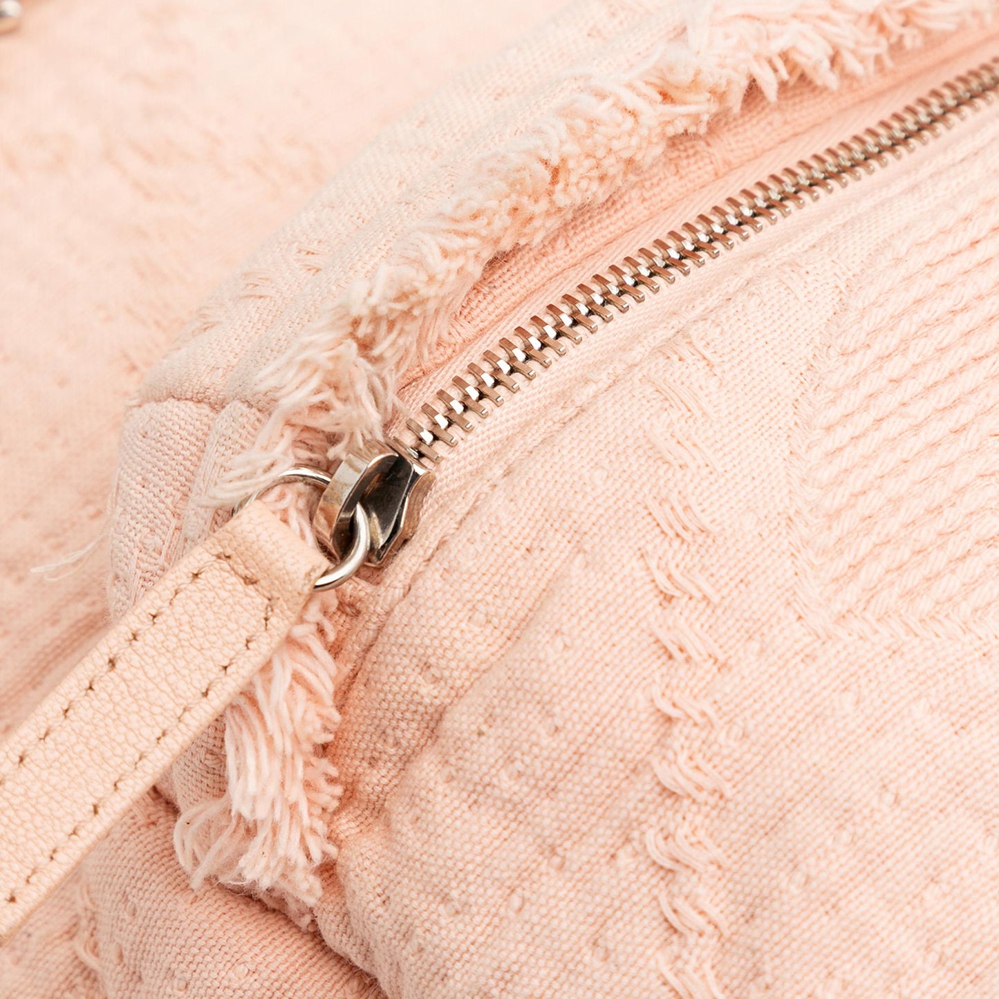 Chanel Quilted Canvas Front Pocket Fringe Backpack