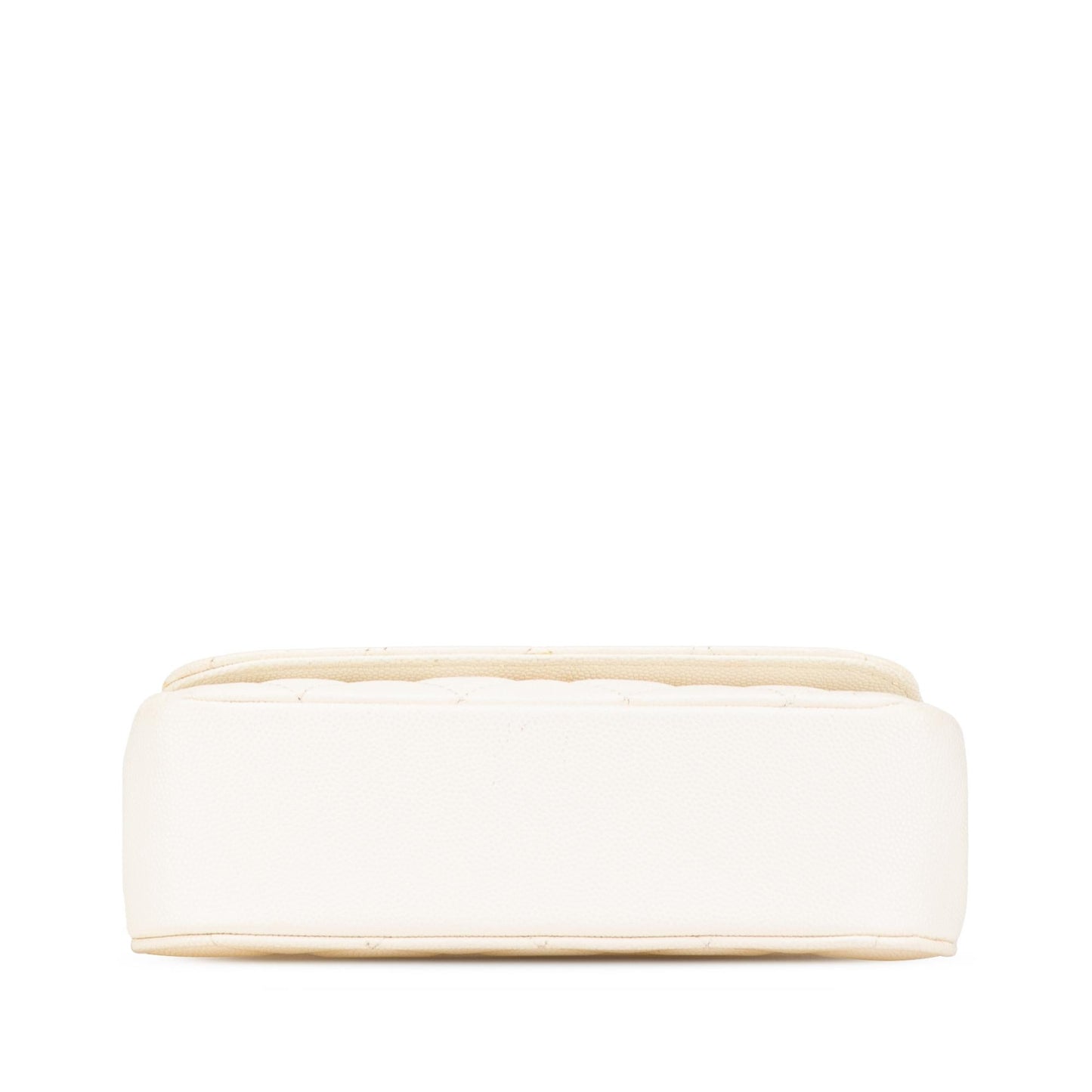 Chanel Quilted Caviar Frame Flap Clutch with Chain
