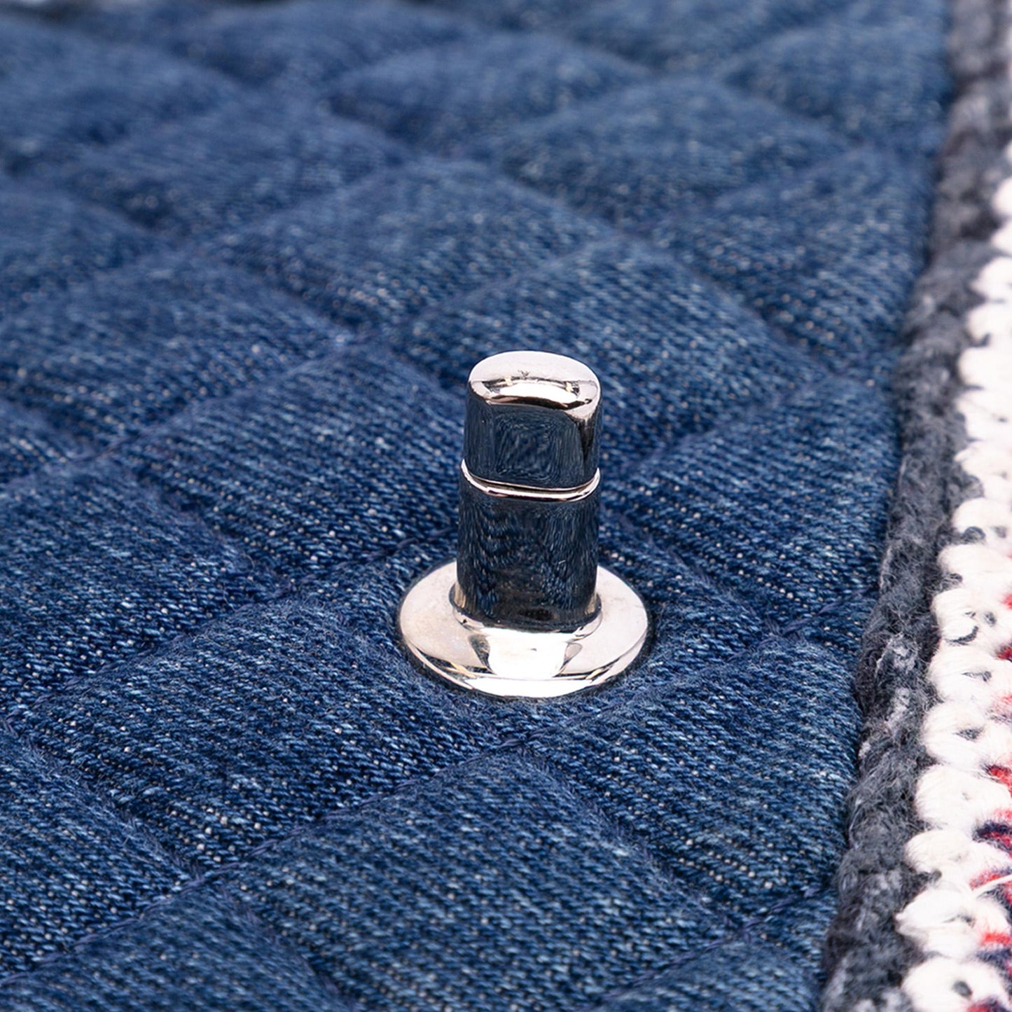 Chanel Quilted Denim Classic Single Flap