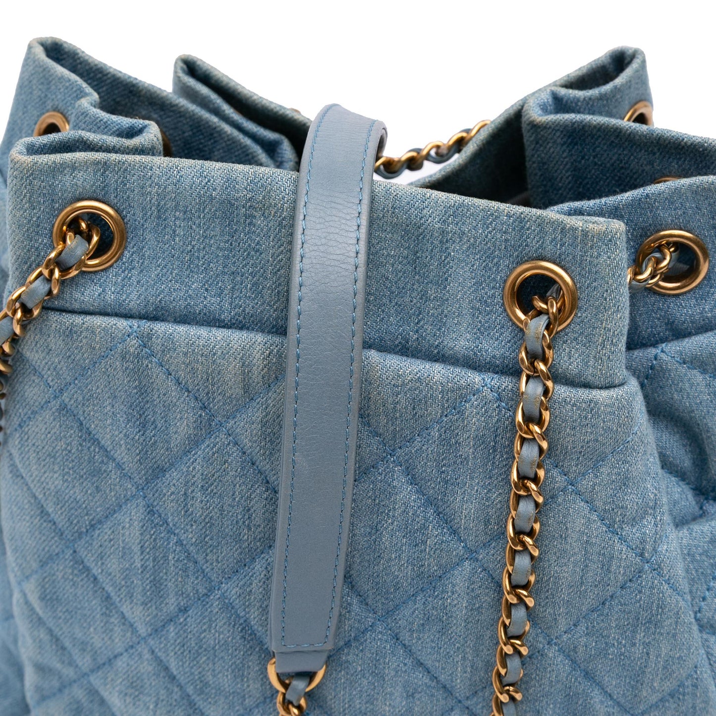 Chanel Quilted Denim Urban Spirit Bucket Bag