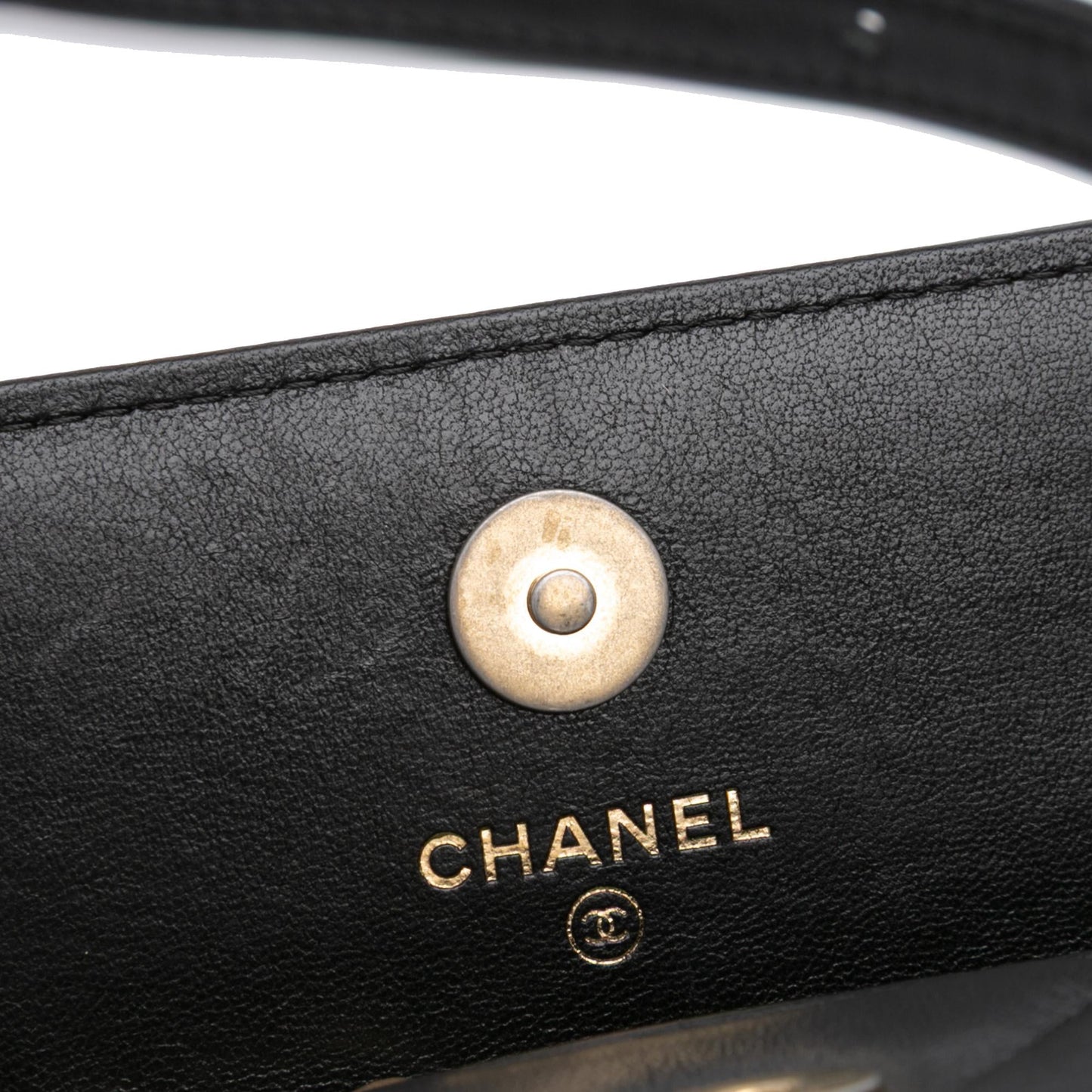 Chanel Quilted Lambskin 19 Flap Coin Purse With Chain