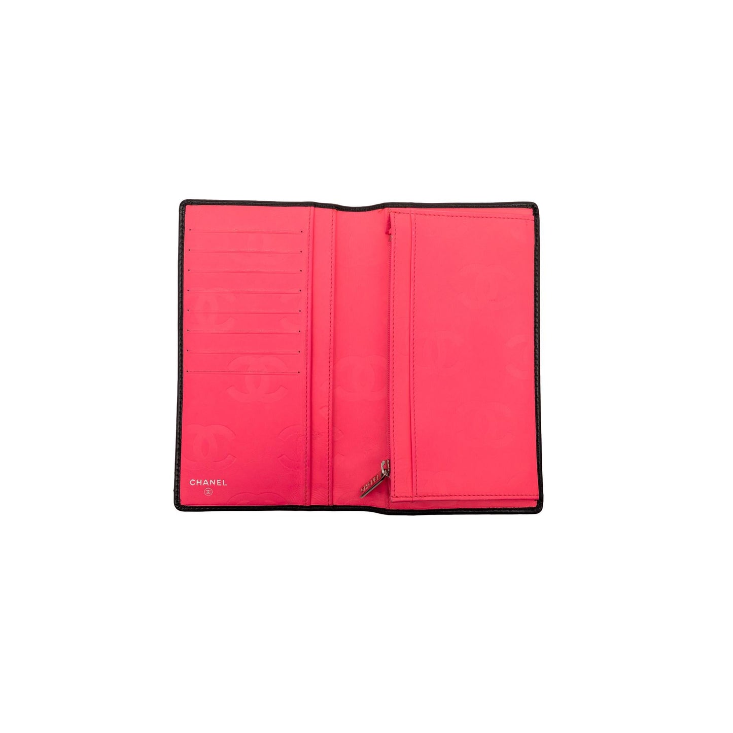 Chanel Quilted Lambskin Cambon Ligne Bifold Wallet