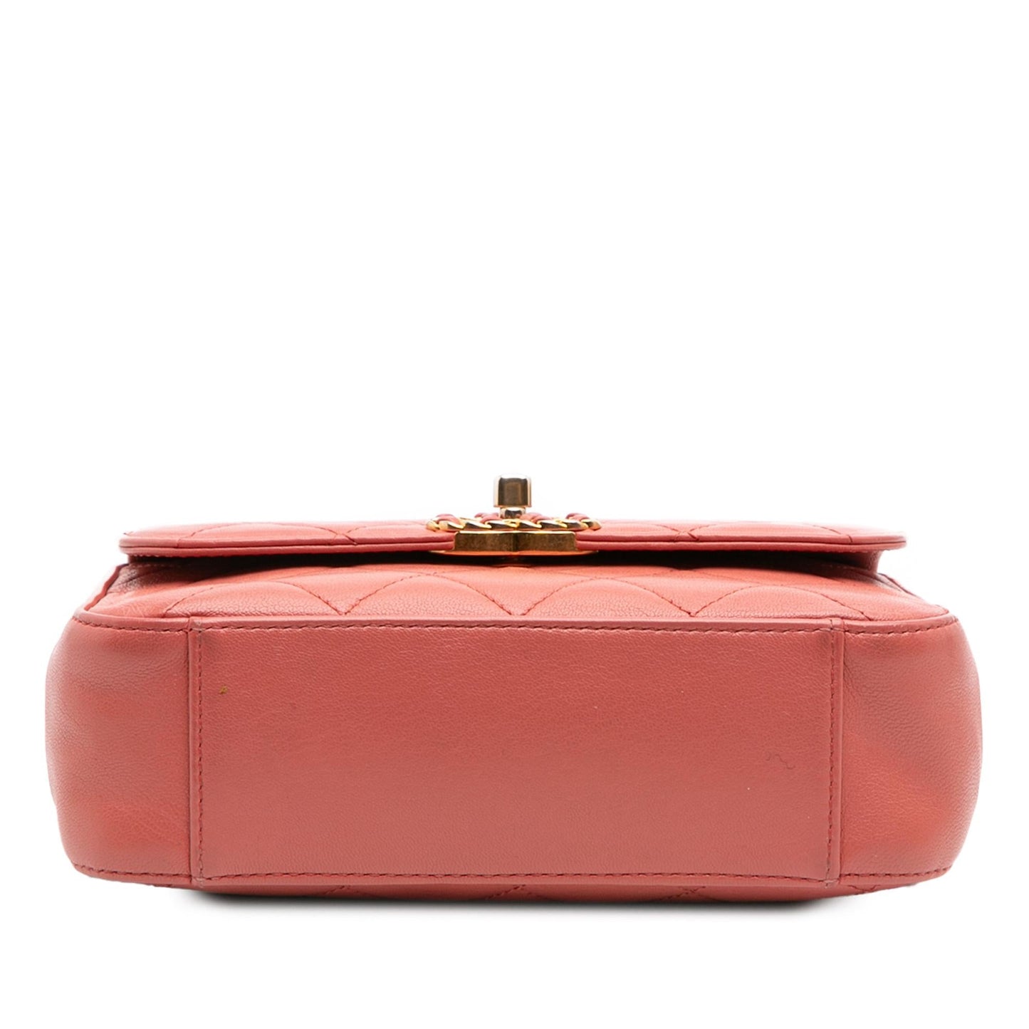 Chanel Quilted Lambskin Chain Infinity Top Handle Bag