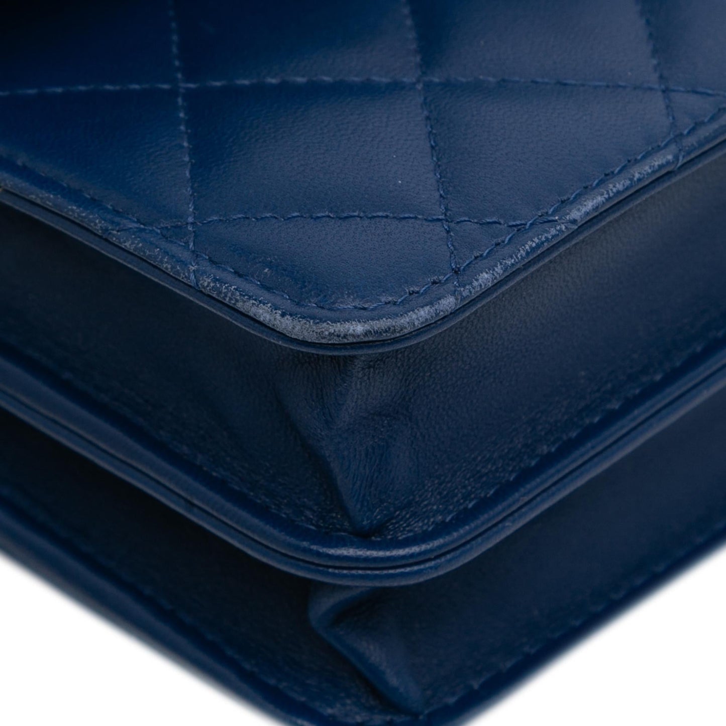 Chanel Quilted Lambskin Square Wallet on Chain