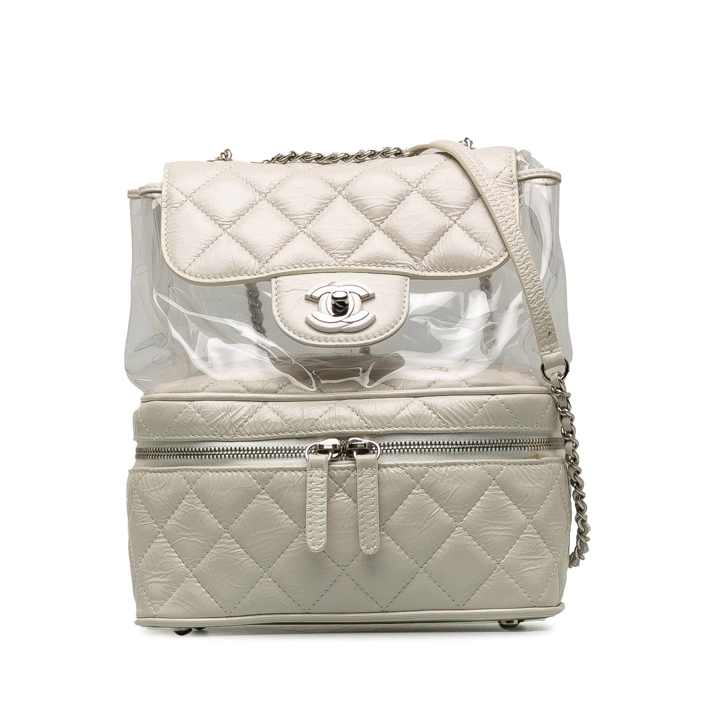 Chanel Quilted Lambskin and PVC Aquarium Backpack