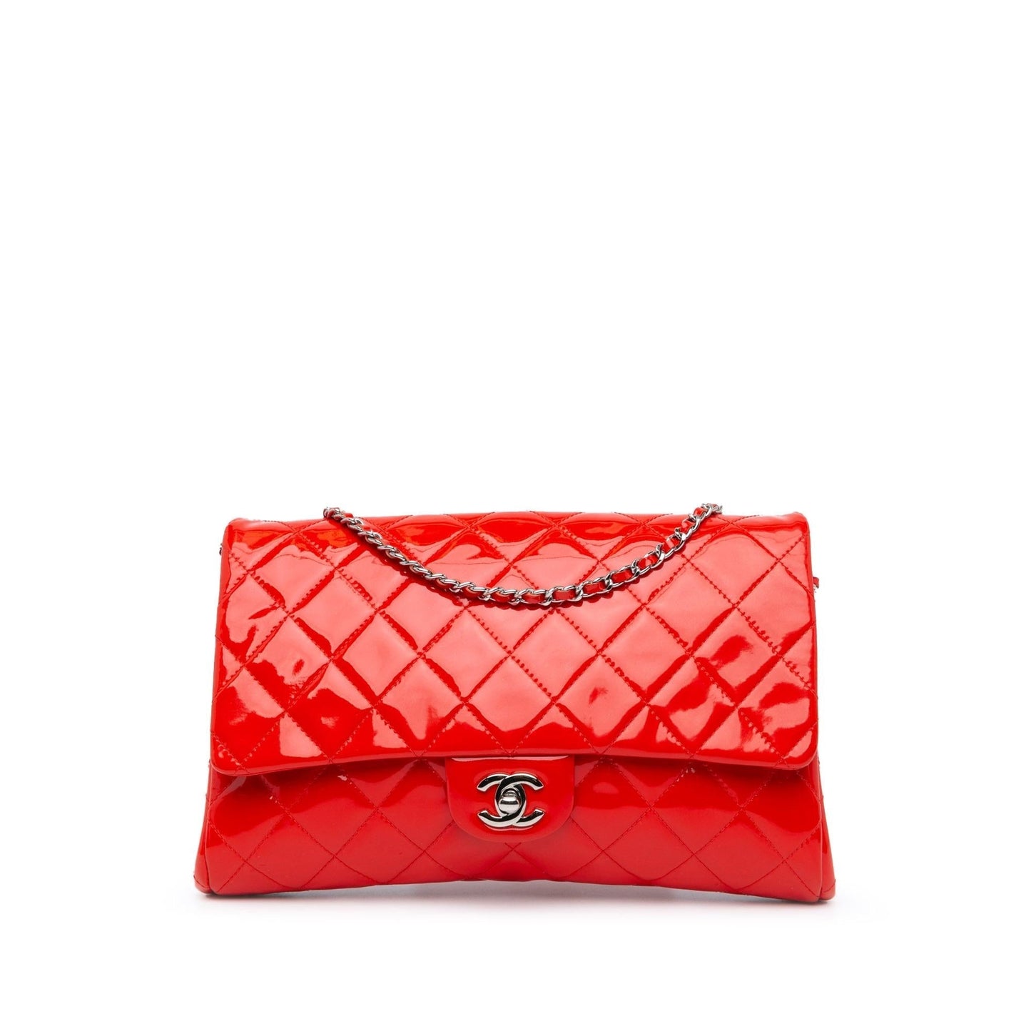 Luxury Chanel Quilted Patent New Clutch With Chain (SHG-SbQhLa)