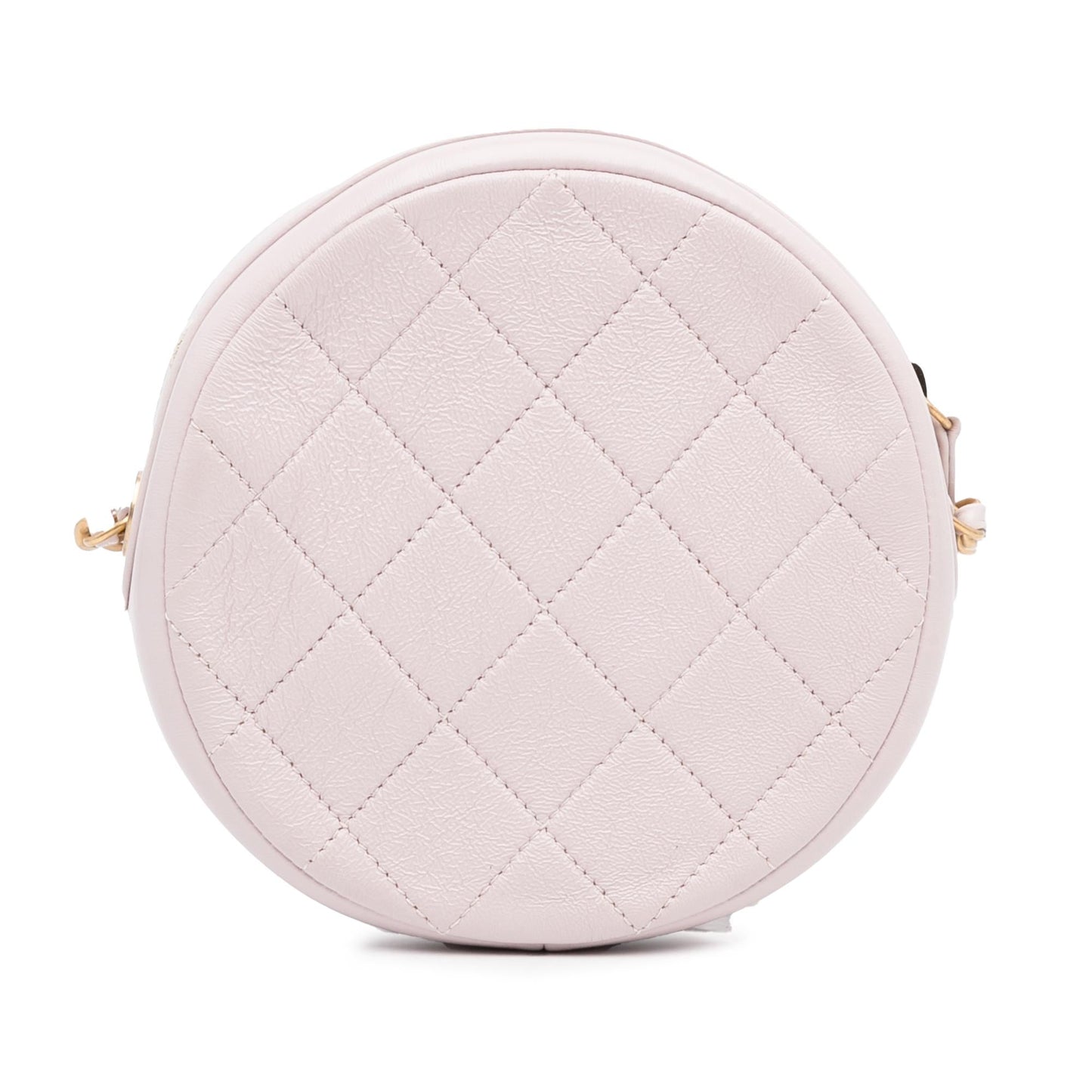 Luxury Chanel Quilted Patent Round Clutch with Chain (SHG-Hh0oWh)