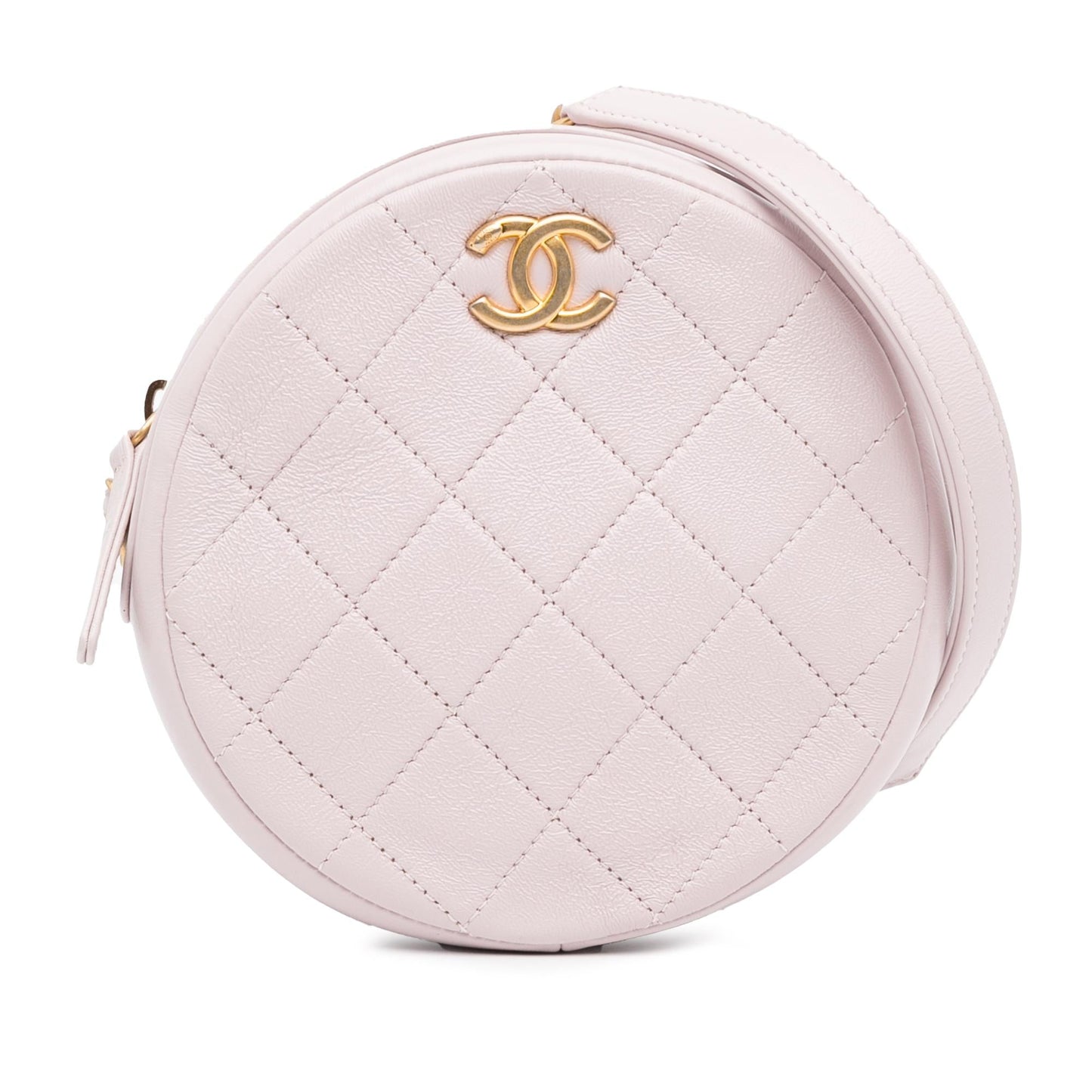 Luxury Chanel Quilted Patent Round Clutch with Chain (SHG-Hh0oWh)