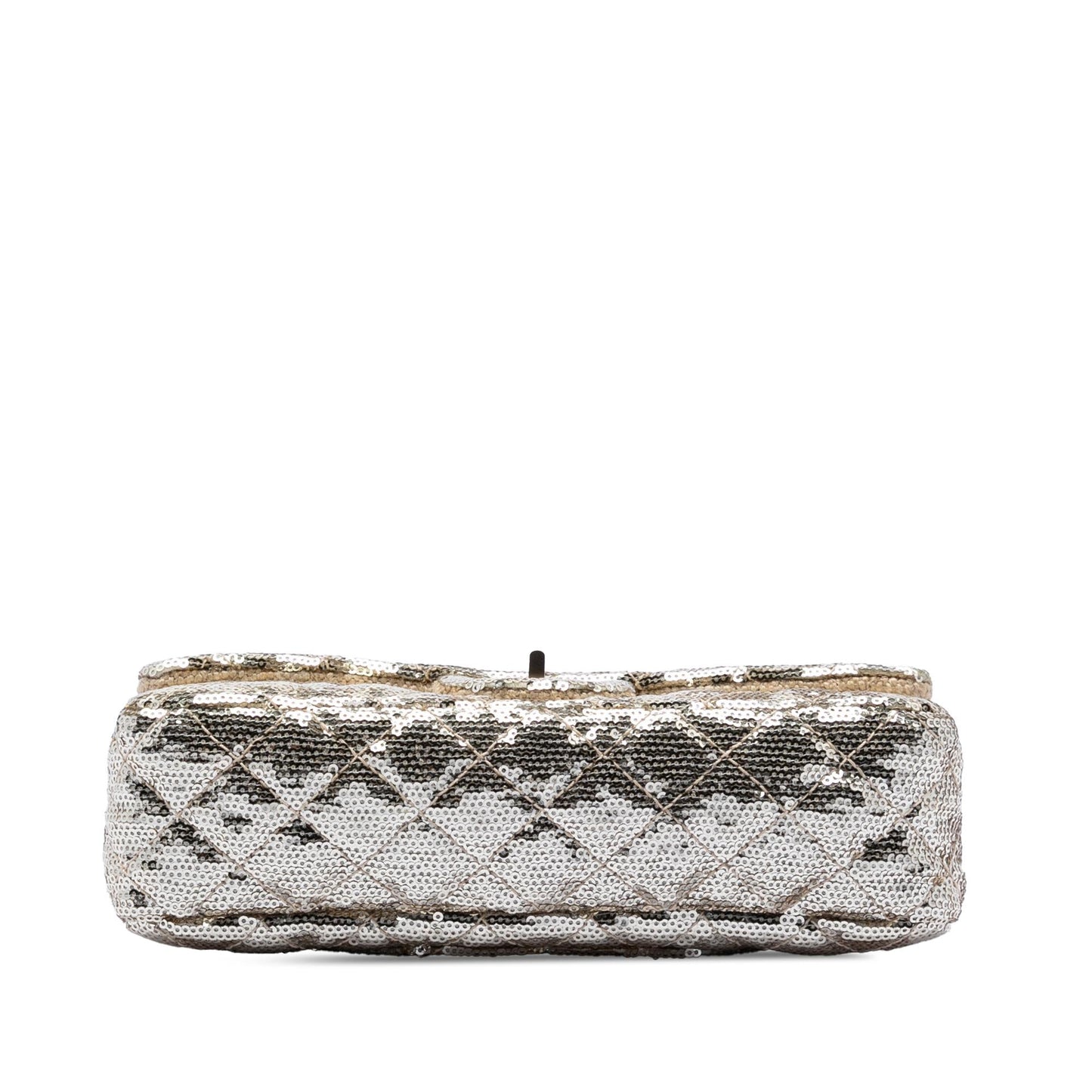 Chanel Quilted Sequined Raffia Easy Reissue 2.55 Single Flap 225