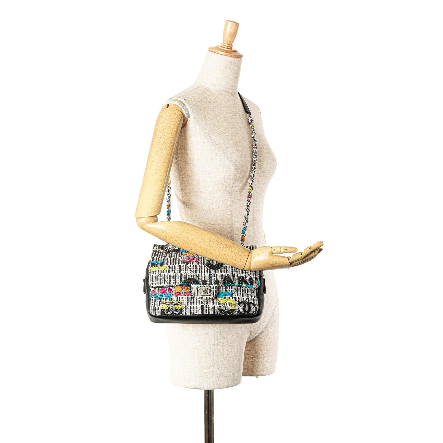 Chanel Quilted Tweed Fantasy Easy Flap