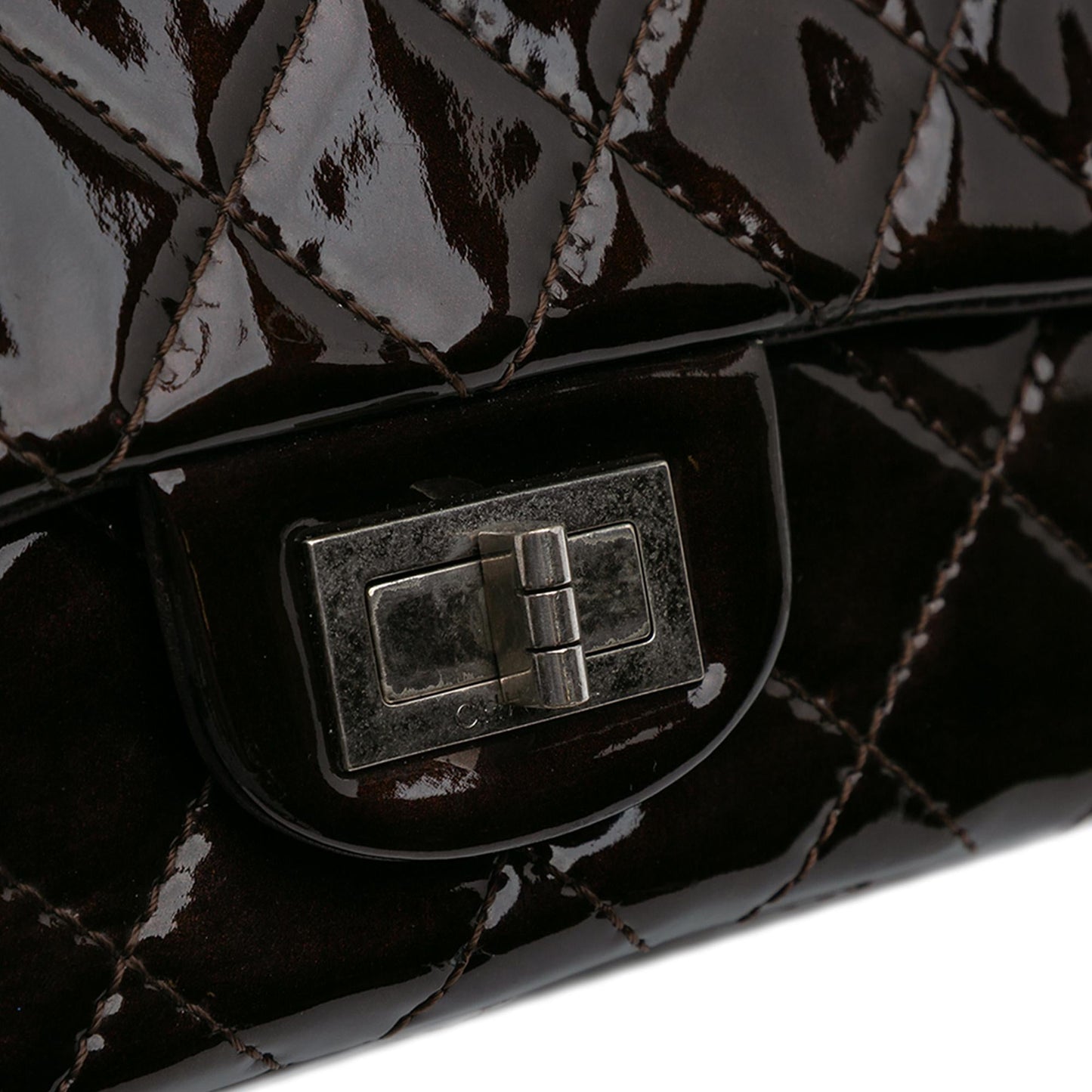 Chanel Reissue 2.55 Quilted Patent Double Flap 227