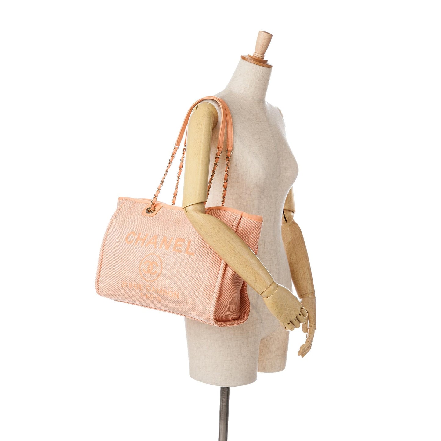 Chanel Small Canvas Deauville Tote (SHG-YEq40T)