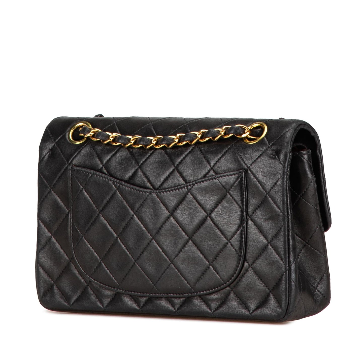 Chanel Small Classic Lambskin Double Flap (SHG-3kJqlg)