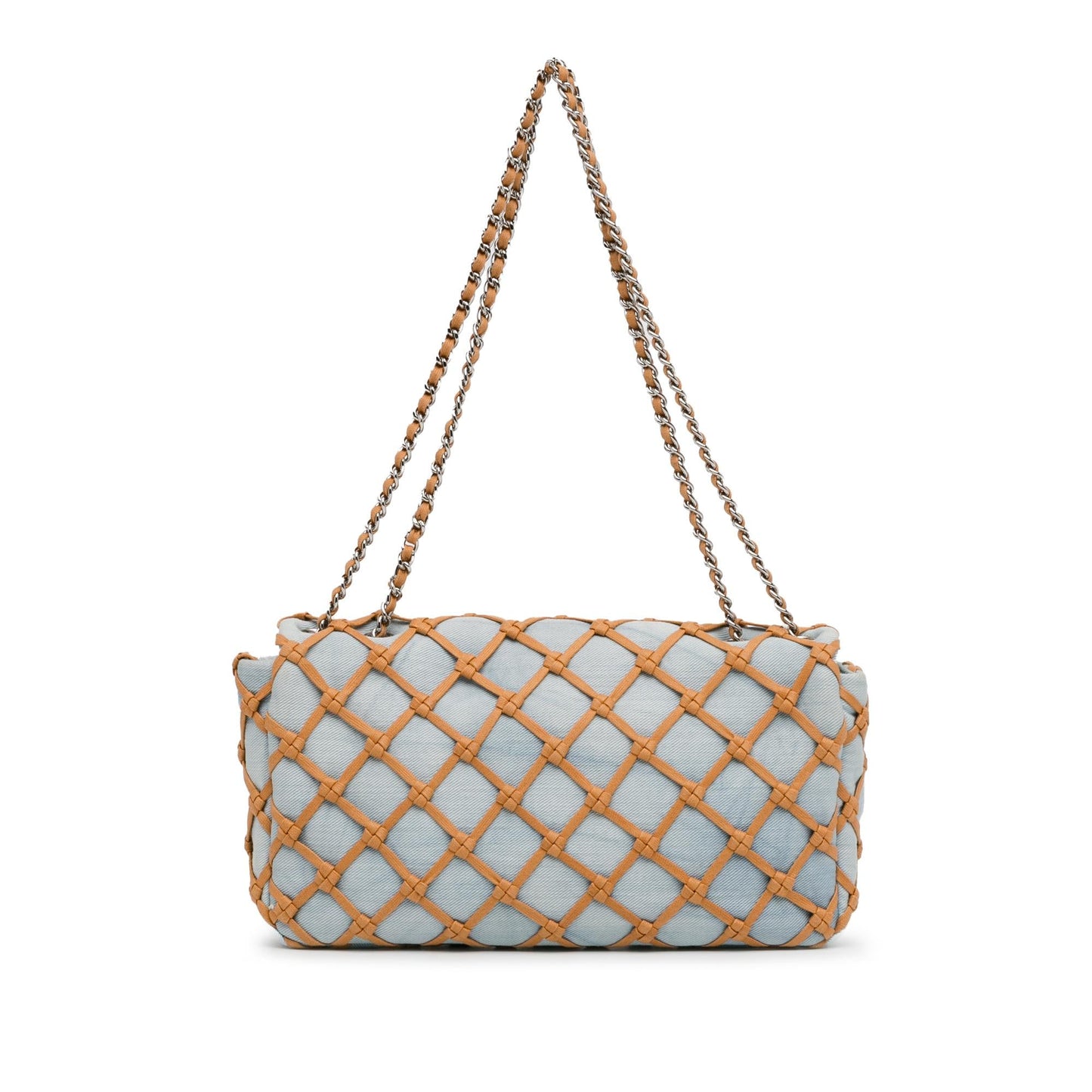 Chanel Small Denim Canebiers Net Flap (SHG-bzsj0K)