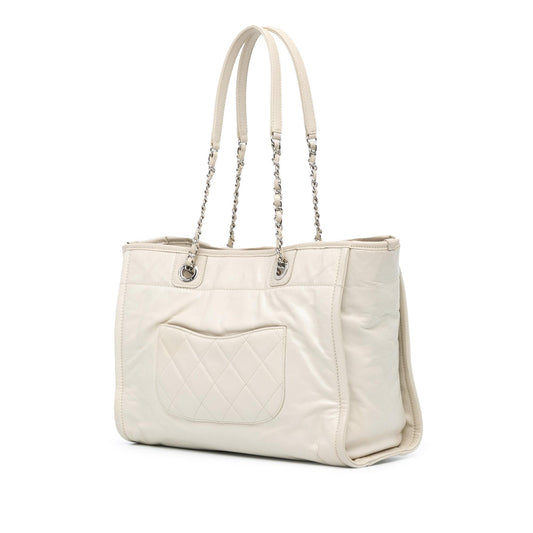 Chanel Small Glazed Calfskin Deauville Tote