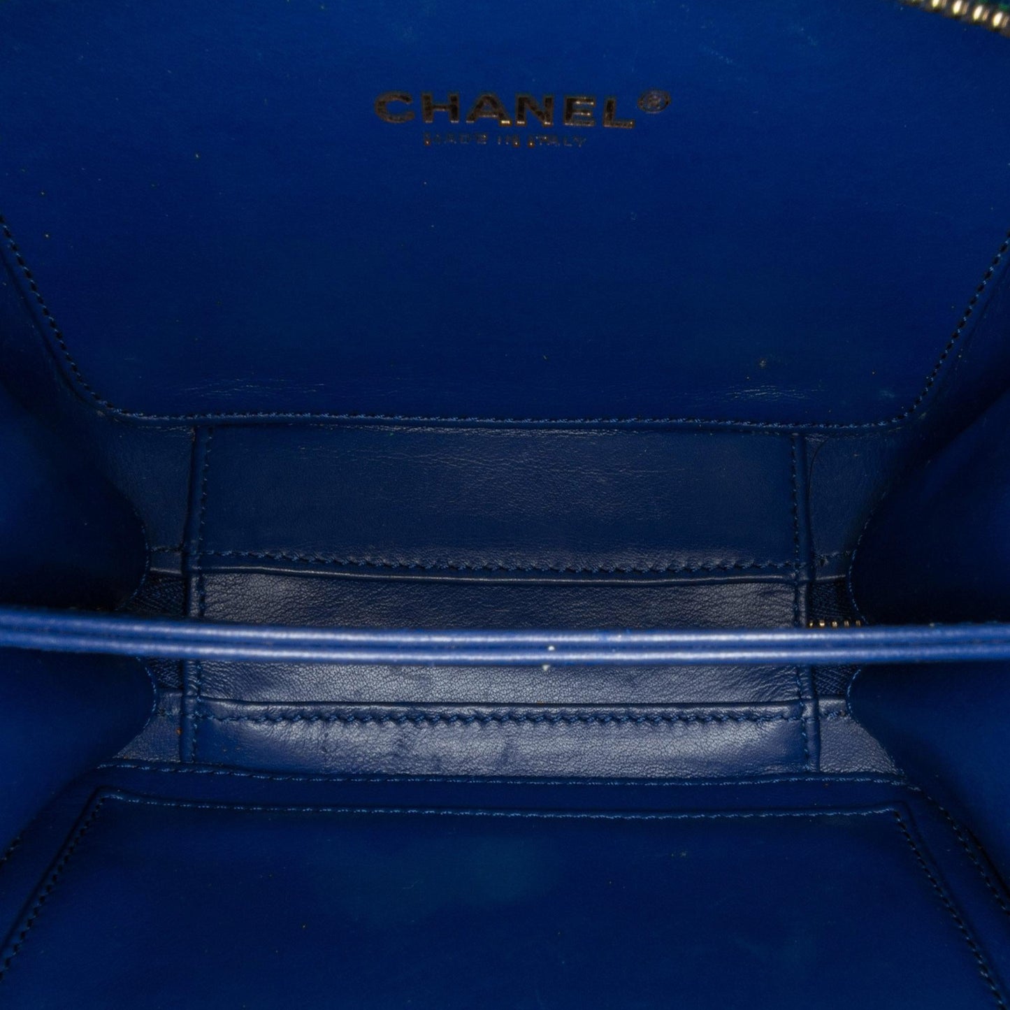 Chanel Small Jersey CC Filigree Vanity Case (SHG-n3n03P)