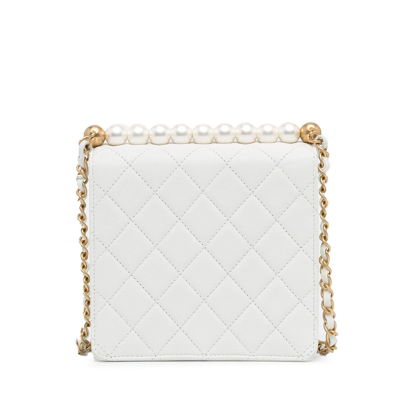 Chanel Small Lambskin Chic Pearls Flap (SHG-aY4p5K)