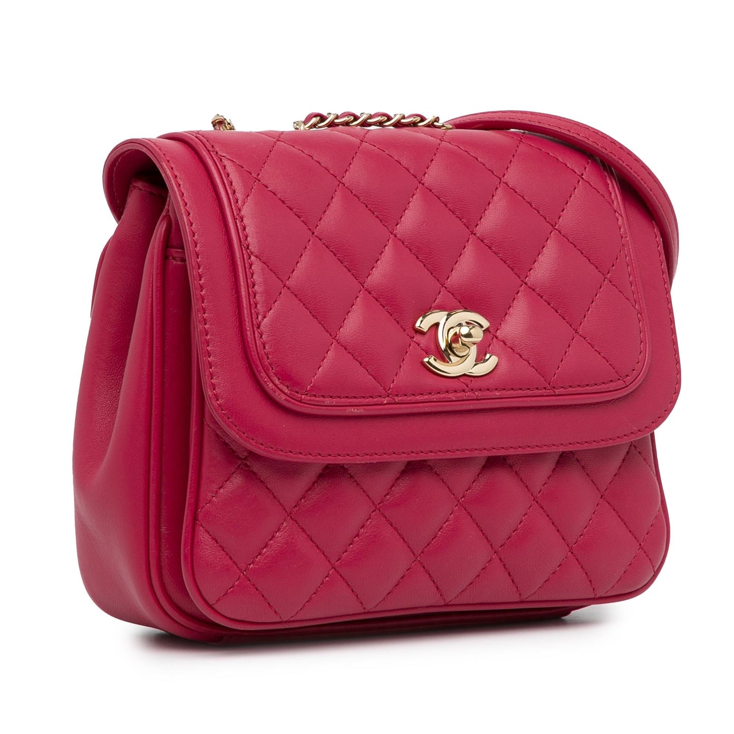 Chanel Small Lambskin Lovely Day Flap (SHG-3FI4mw)