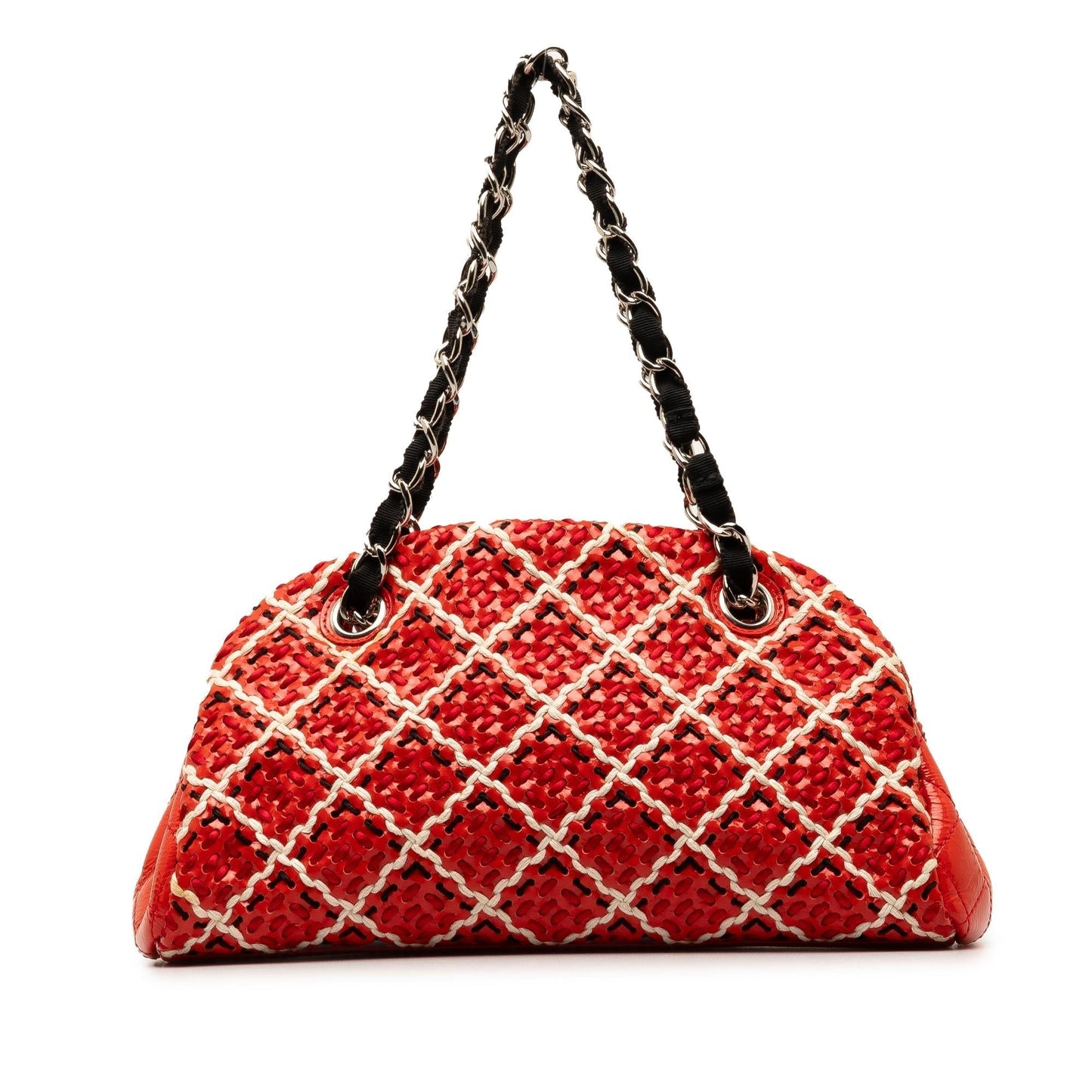 Luxury Chanel Small Patent Stitch Just Mademoiselle Bowling Bag (SHG-khBnsf)