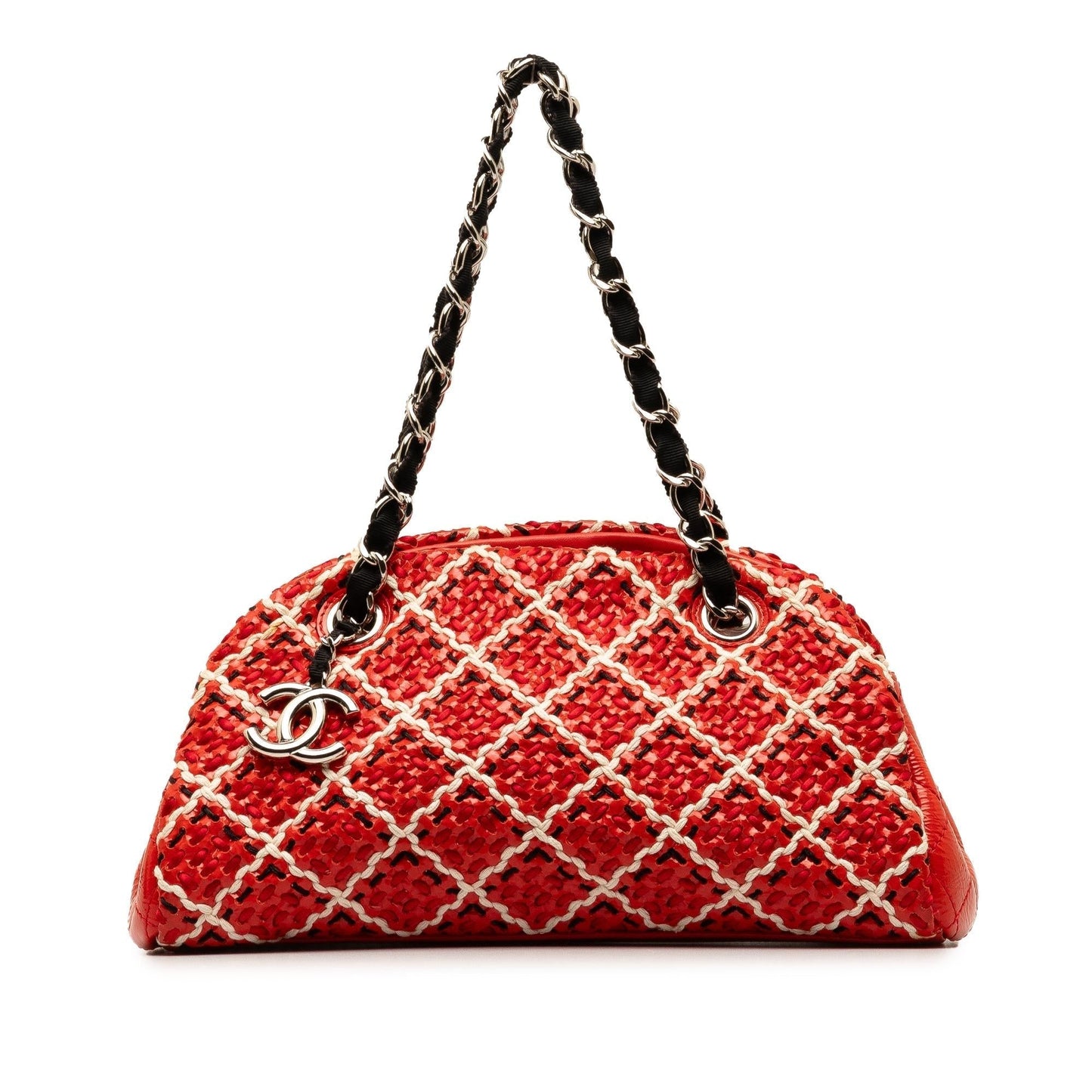 Luxury Chanel Small Patent Stitch Just Mademoiselle Bowling Bag (SHG-khBnsf)