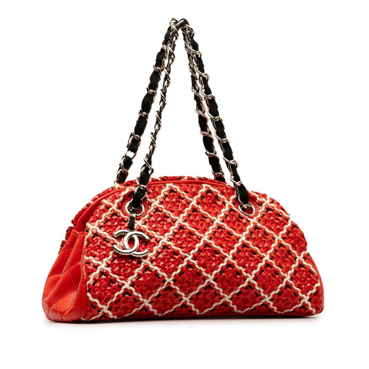 Luxury Chanel Small Patent Stitch Just Mademoiselle Bowling Bag (SHG-khBnsf)