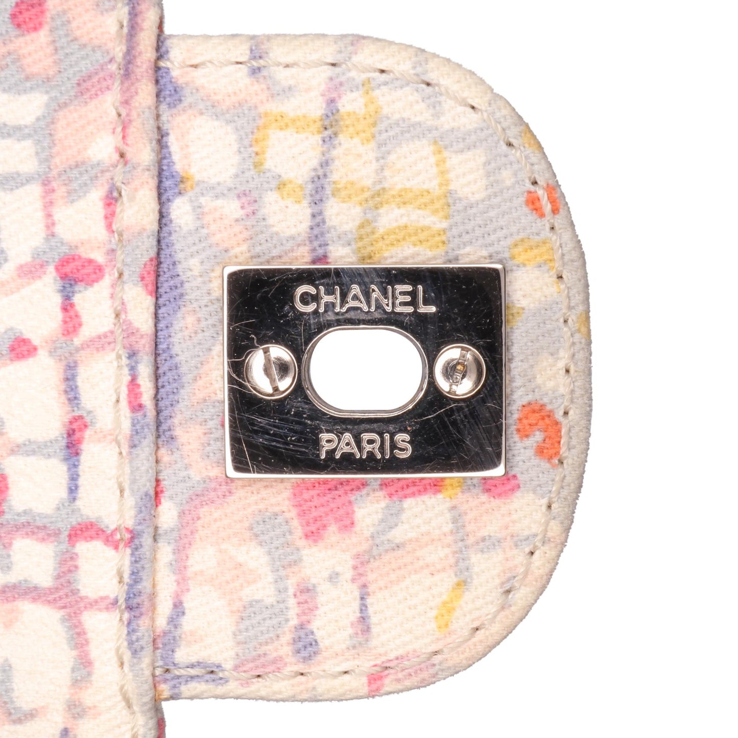Chanel Small Printed Canvas Watercolor Clover Flap