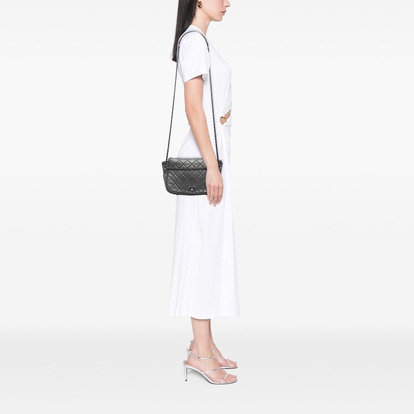 Chanel Small Quilted Calfskin CC Enchained Accordion Flap