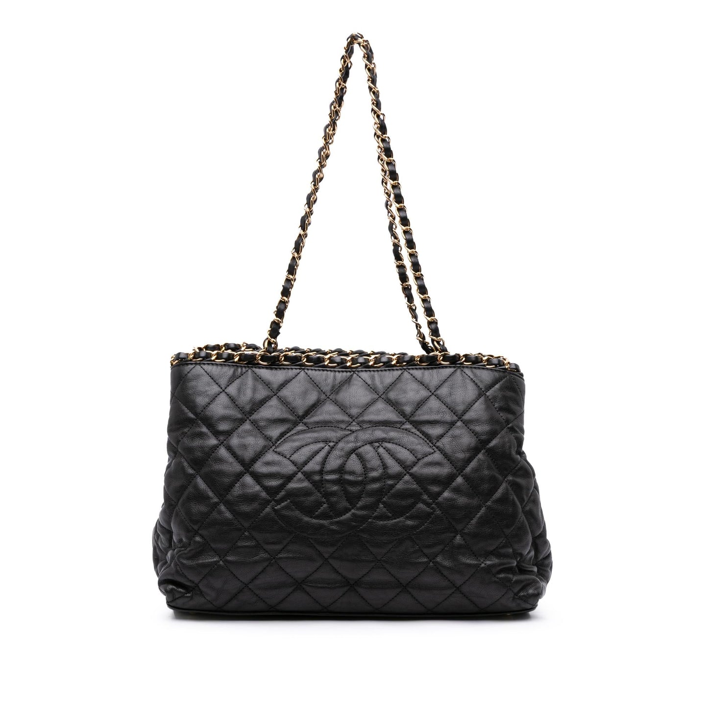 Chanel Small Quilted Calfskin Chain Me Tote