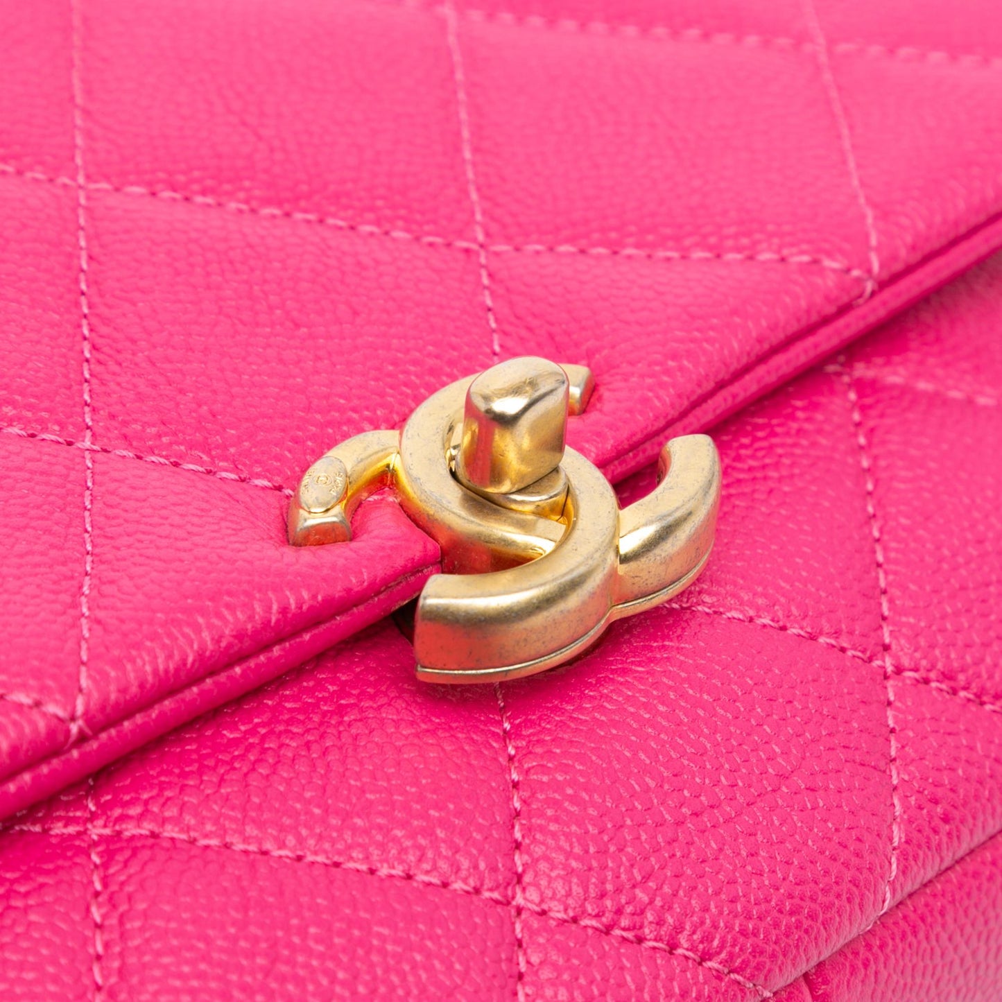 Chanel Small Quilted Caviar Chain Melody Flap