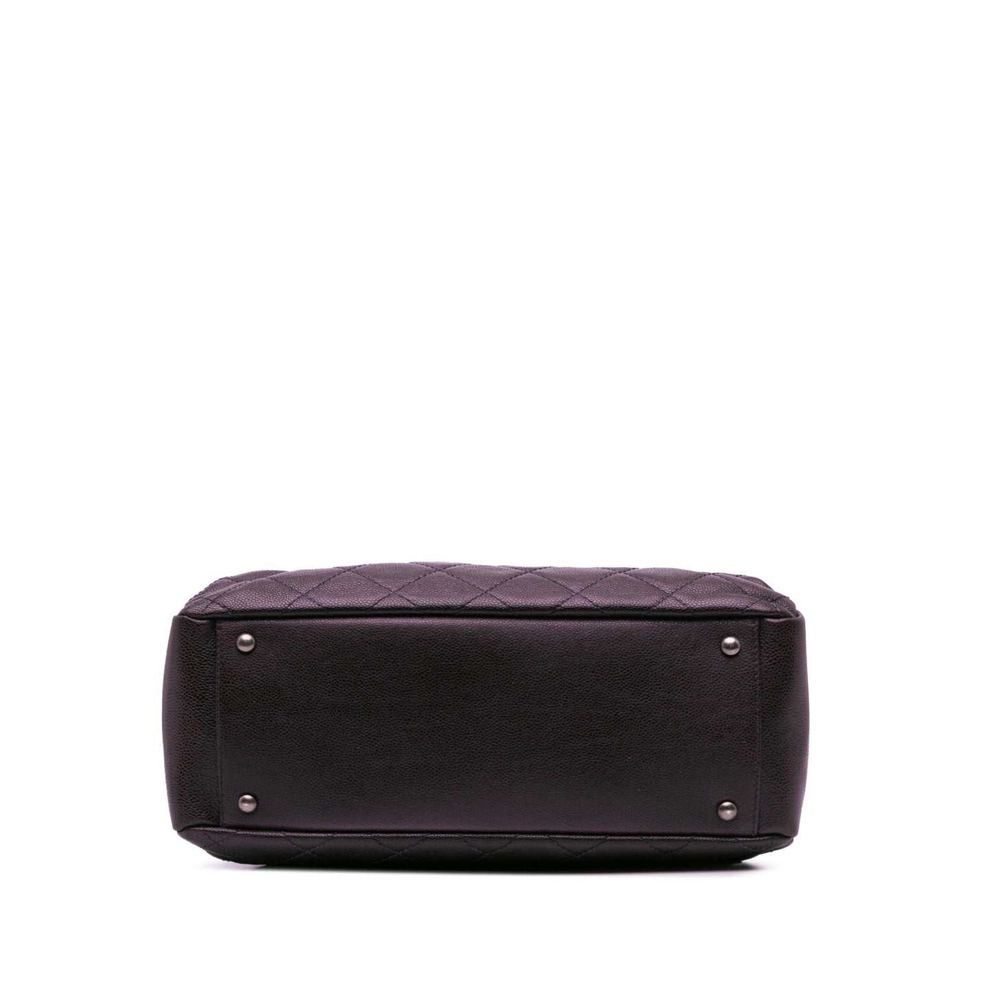 Chanel Small Quilted Iridescent Caviar Chic Shopping Tote