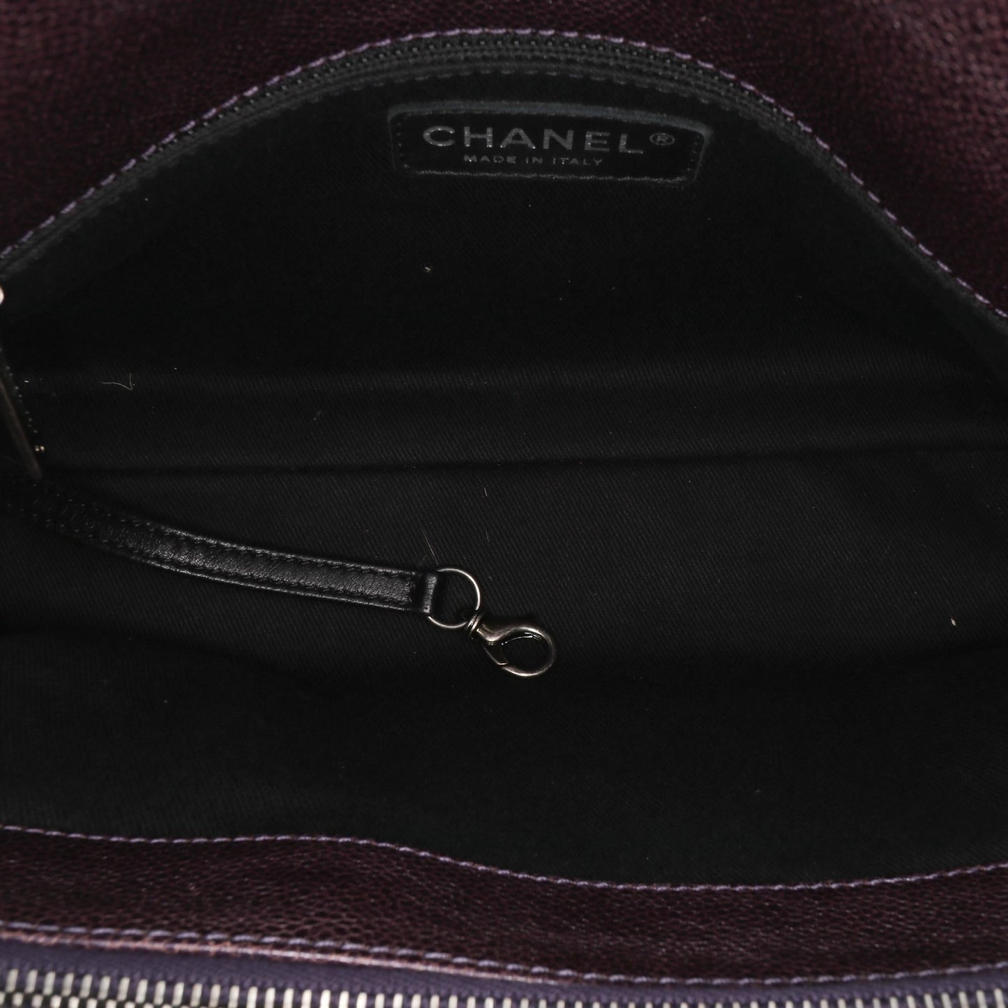 Chanel Small Quilted Iridescent Caviar Chic Shopping Tote