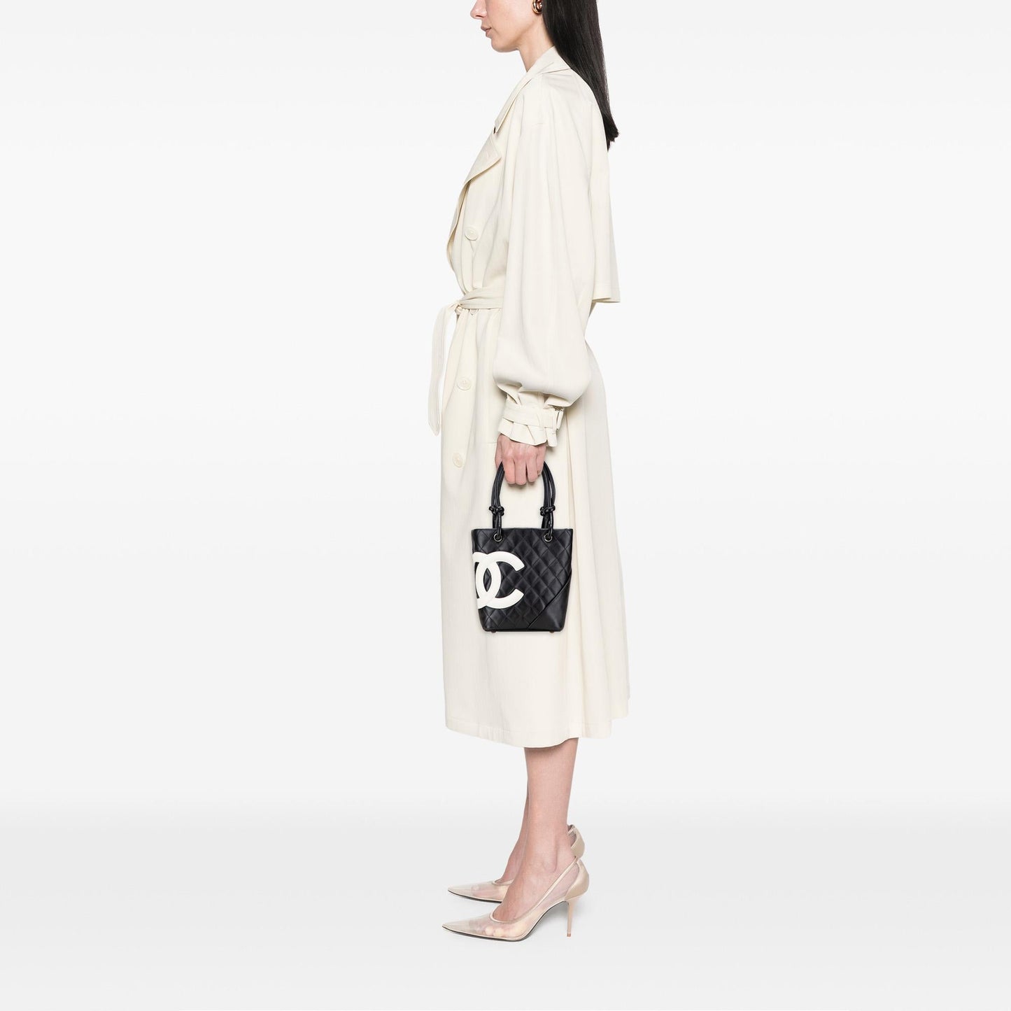 Chanel Small Quilted Lambskin Cambon Ligne Tote