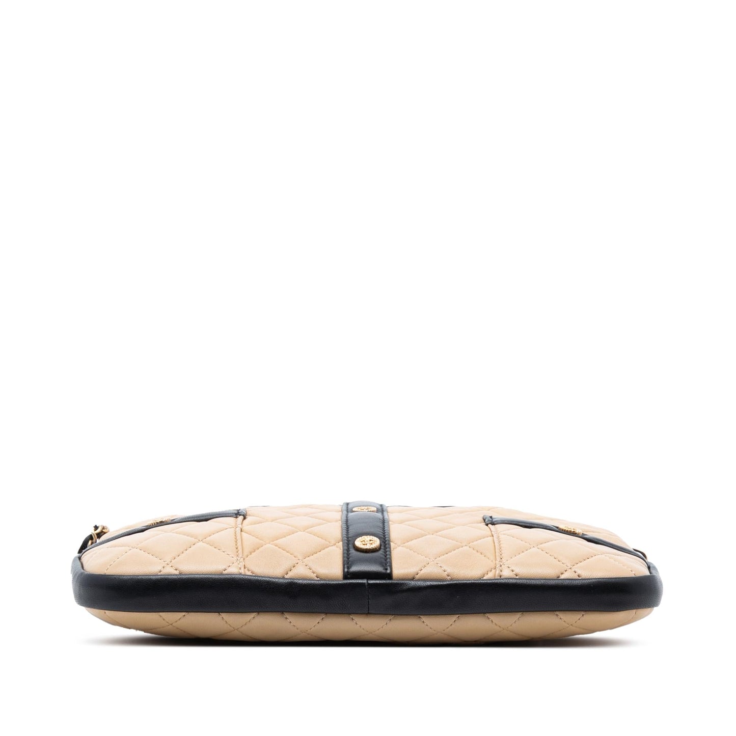 Chanel Small Quilted Lambskin Girl Clutch on Chain